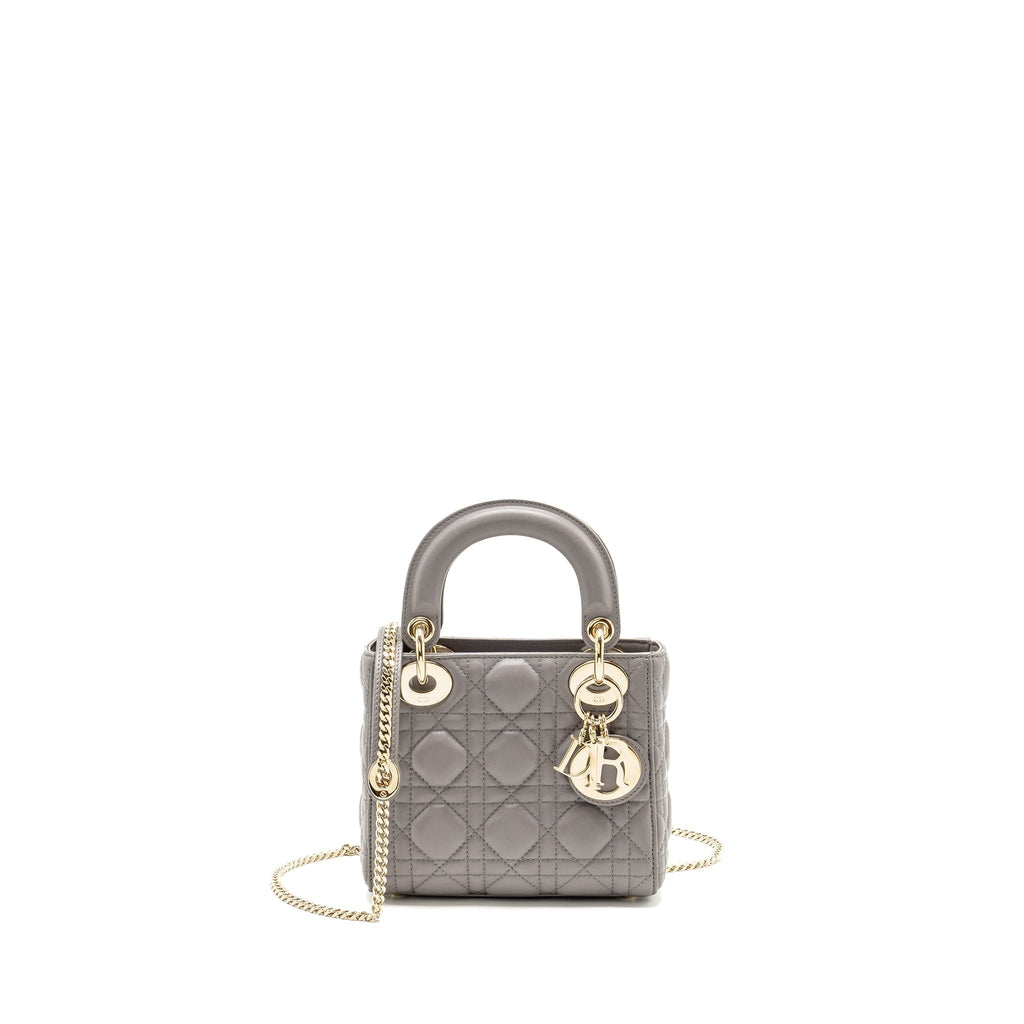 dior-mini-lady-dior-lambskin-grey-lghw-copy