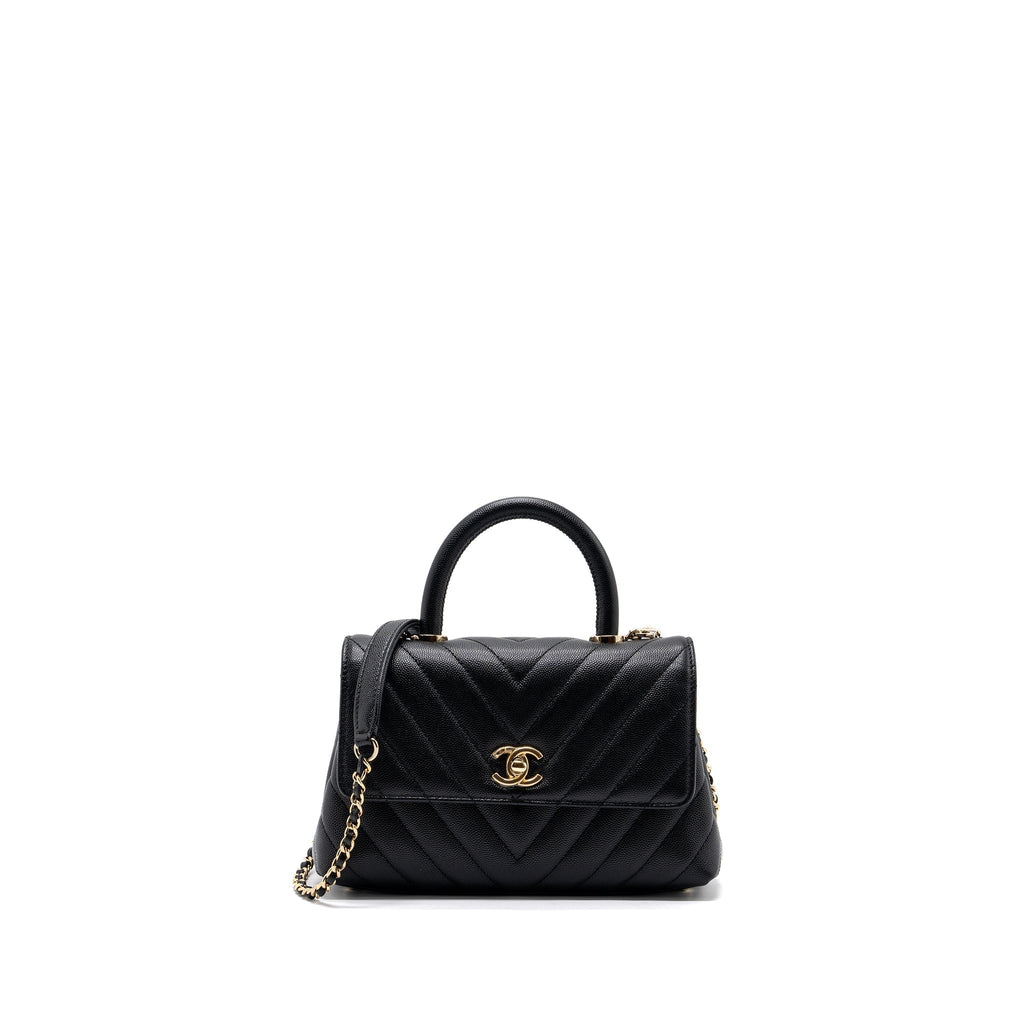 chanel-small-coco-handle-chevron-caviar-black-lghw
