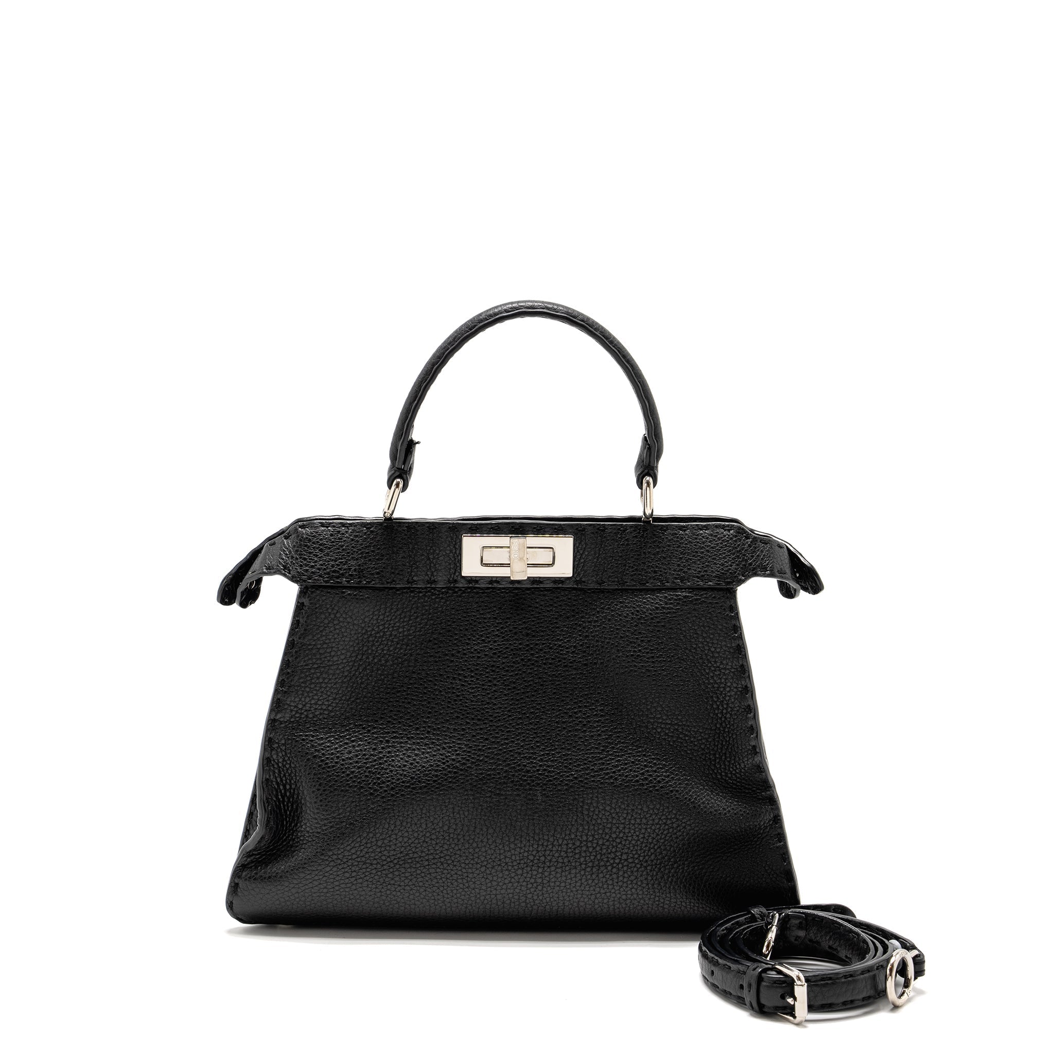 fendi-medium-peekaboo-bag-calfskin-black-shw