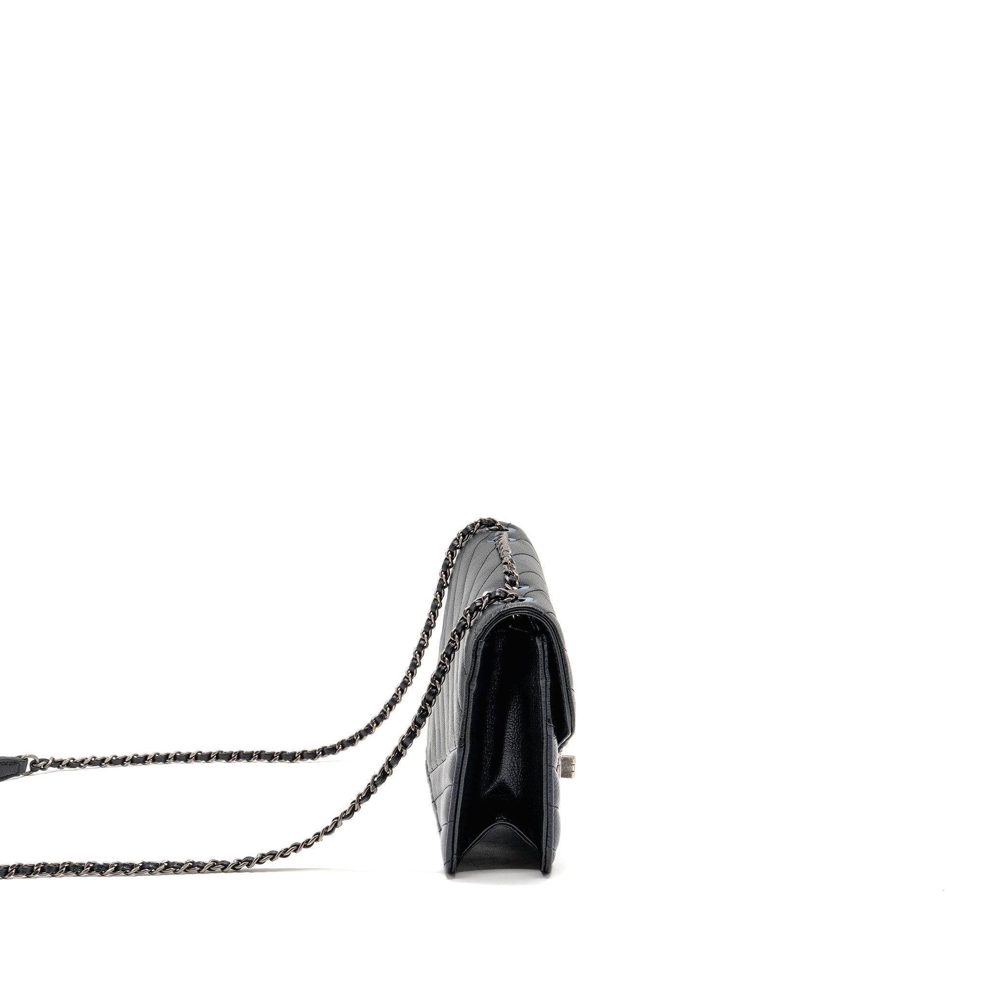 chanel-envelop-metal-plate-flap-bag-chevron-calfskin-black-navy-ruthenium-silver-hardware-copy