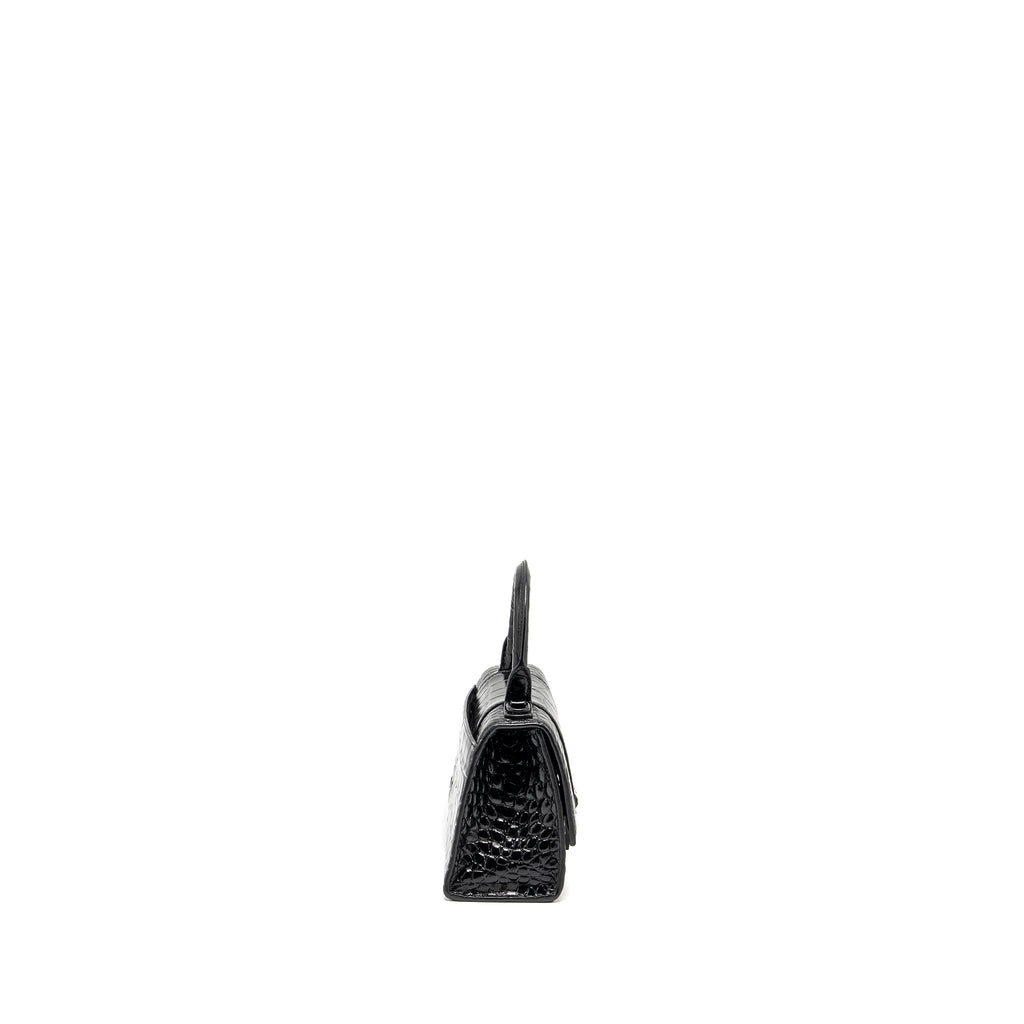 balenciaga-xs-hourglass-croc-embossed-calfskin-so-black