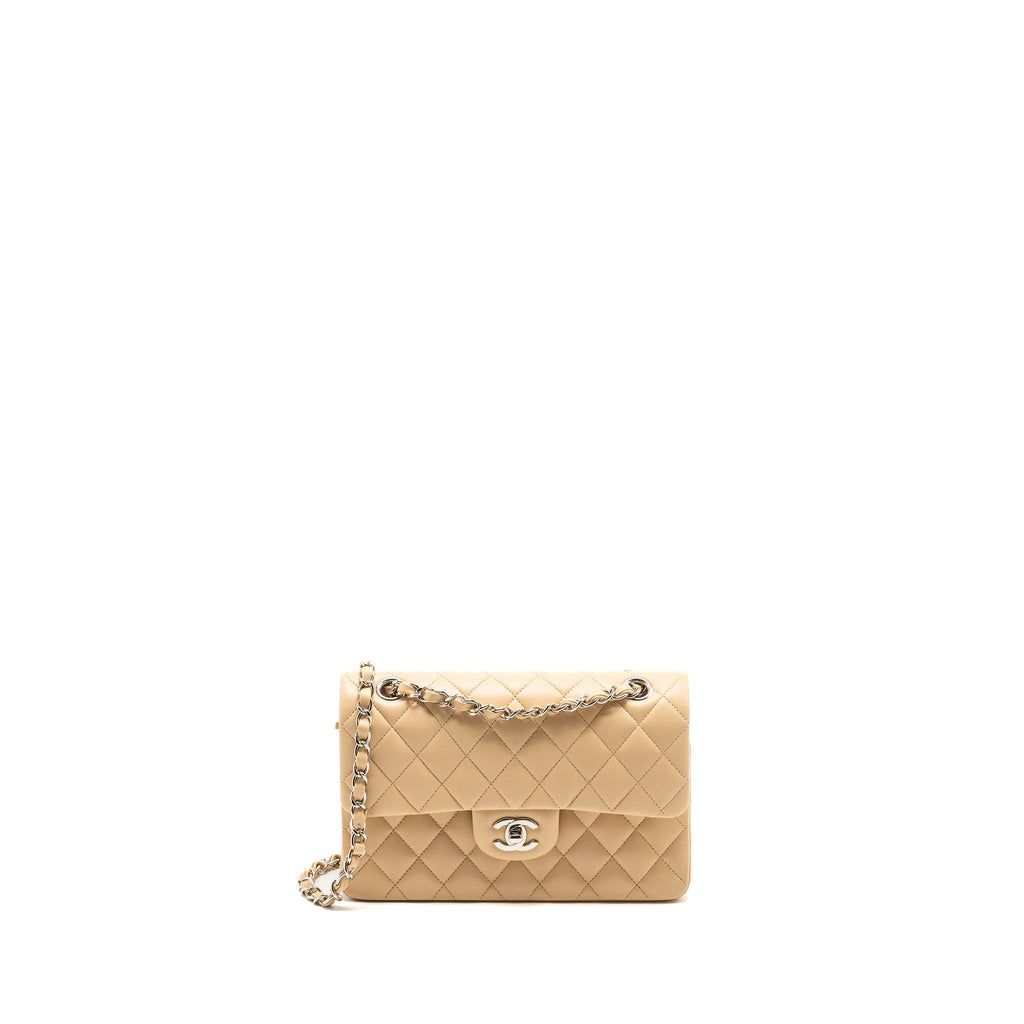 chanel-small-classic-double-flap-bag-lambskin-beige-shwmicrochip
