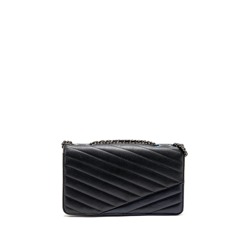 chanel-envelop-metal-plate-flap-bag-chevron-calfskin-black-navy-ruthenium-silver-hardware-copy