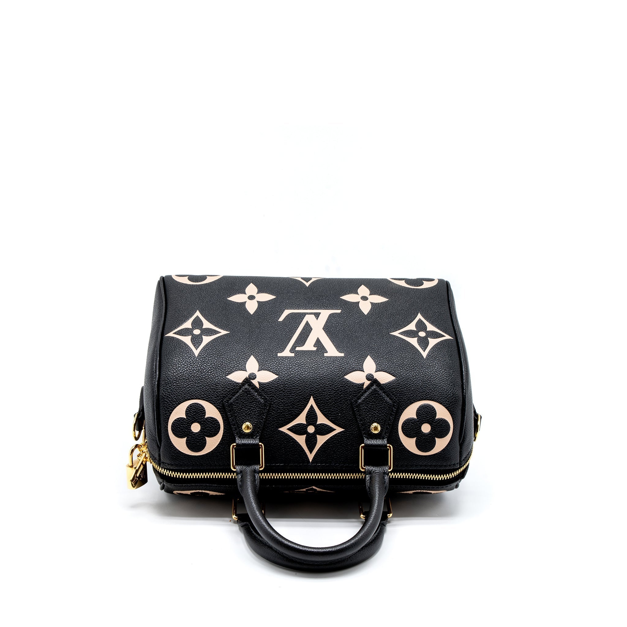 louis-vuitton-speedy-bandouliere-25-bicolour-monogram-empreinte-ghw-new-version