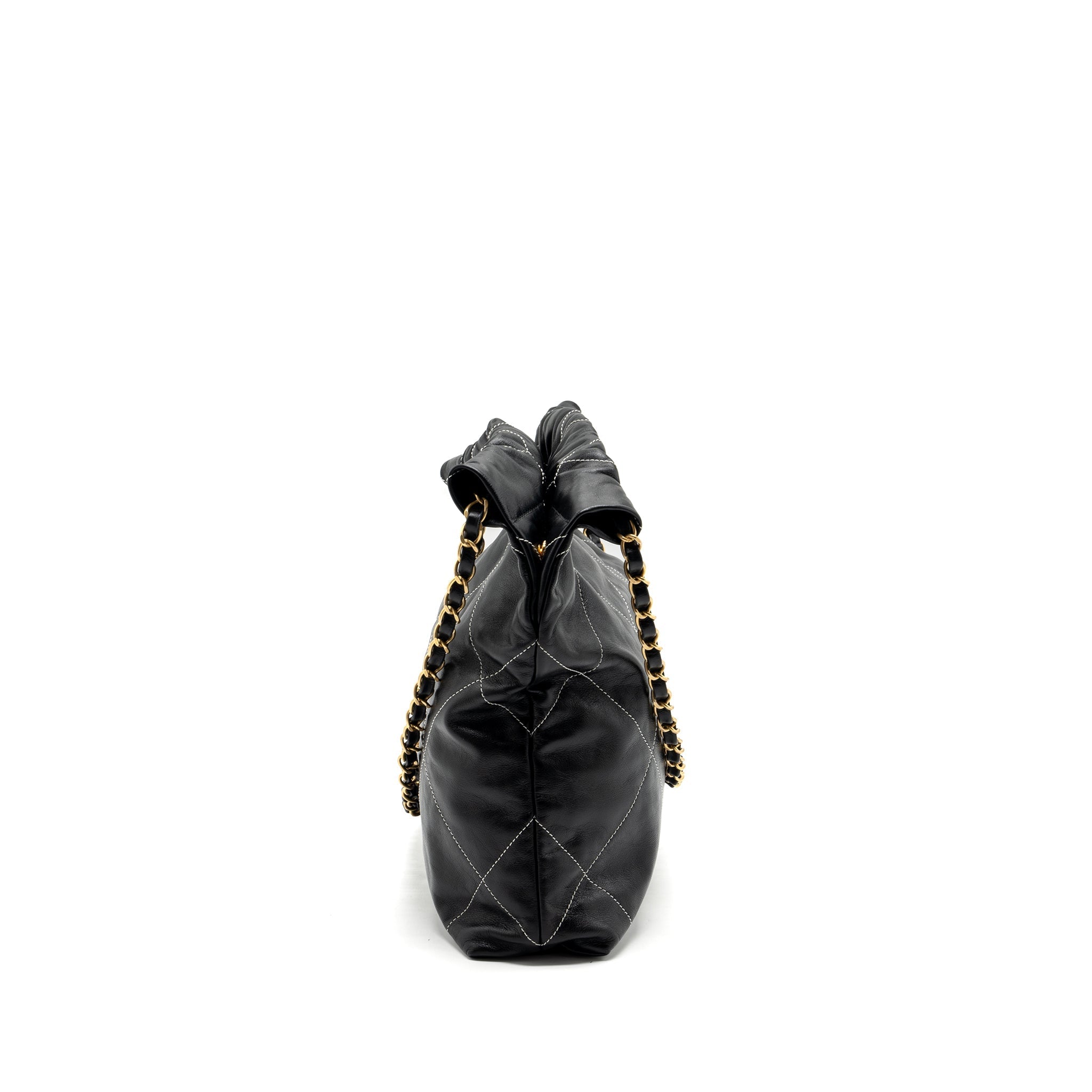 chanel-small-22-bag-calfskin-with-white-sticking-black-ghw-microchip