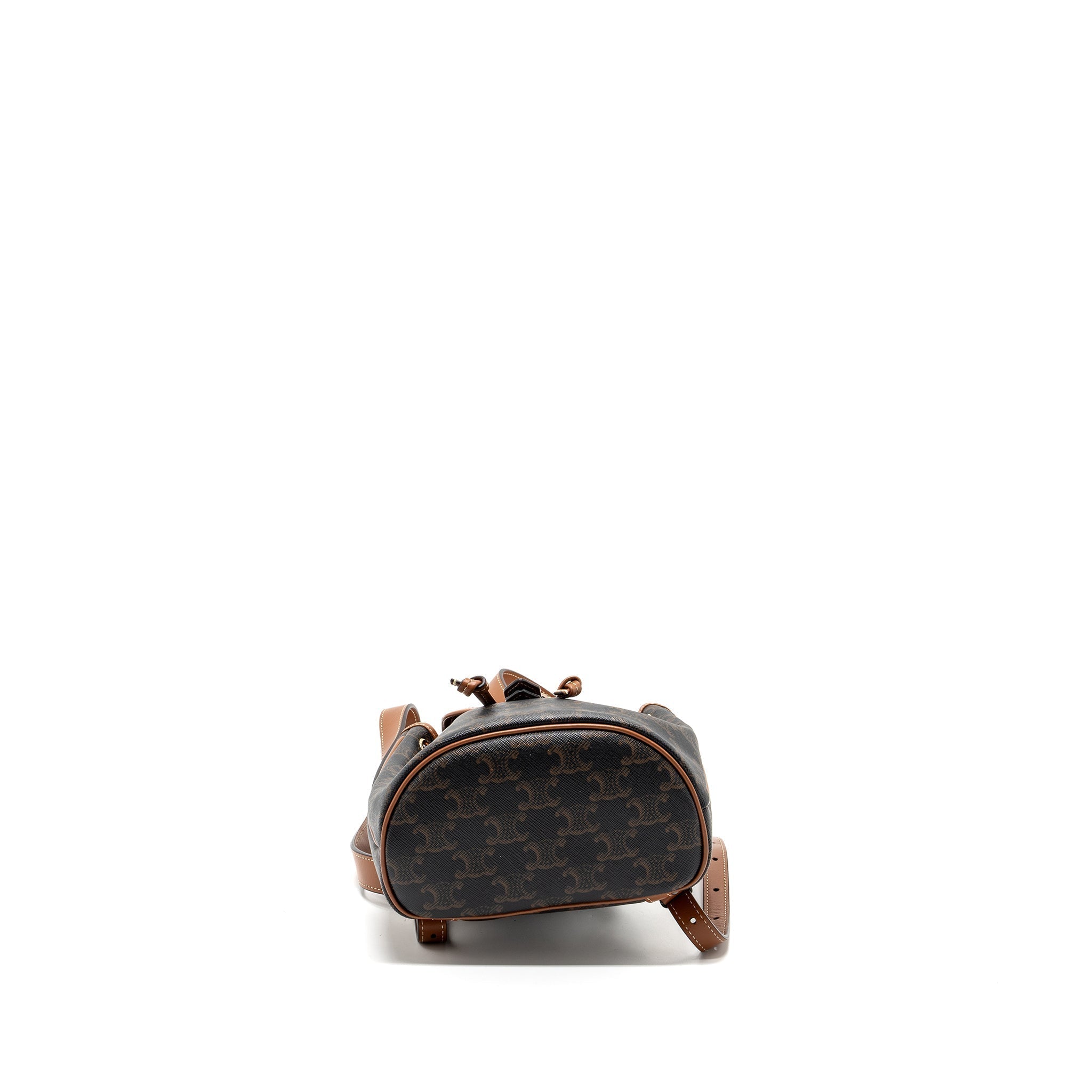 celine-mini-backpack-folco-triomphe-canvas-calfskin-tan-ghw-1