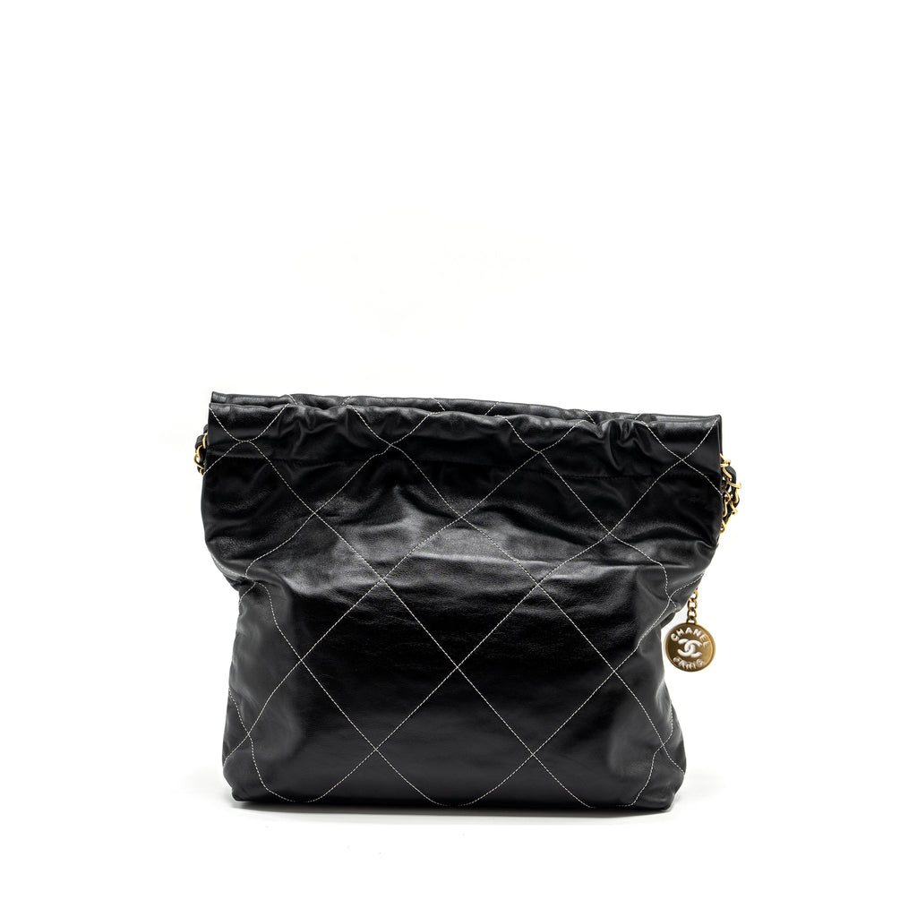 chanel-small-22-bag-calfskin-with-white-sticking-black-ghw-microchip
