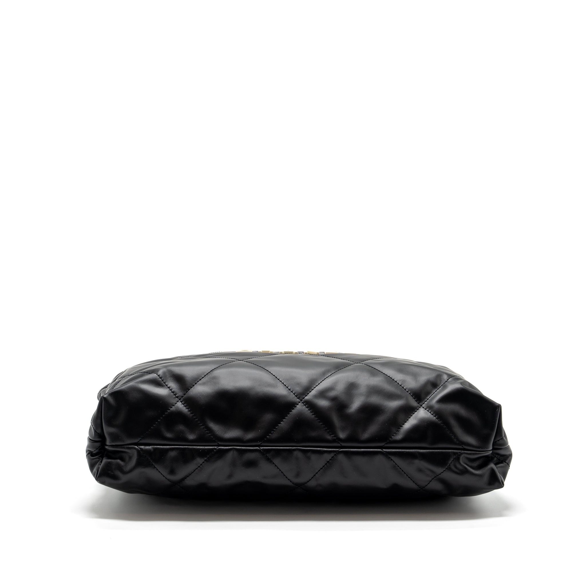 chanel-medium-22-bag-white-letter-calfskin-black-ghwmicrochip
