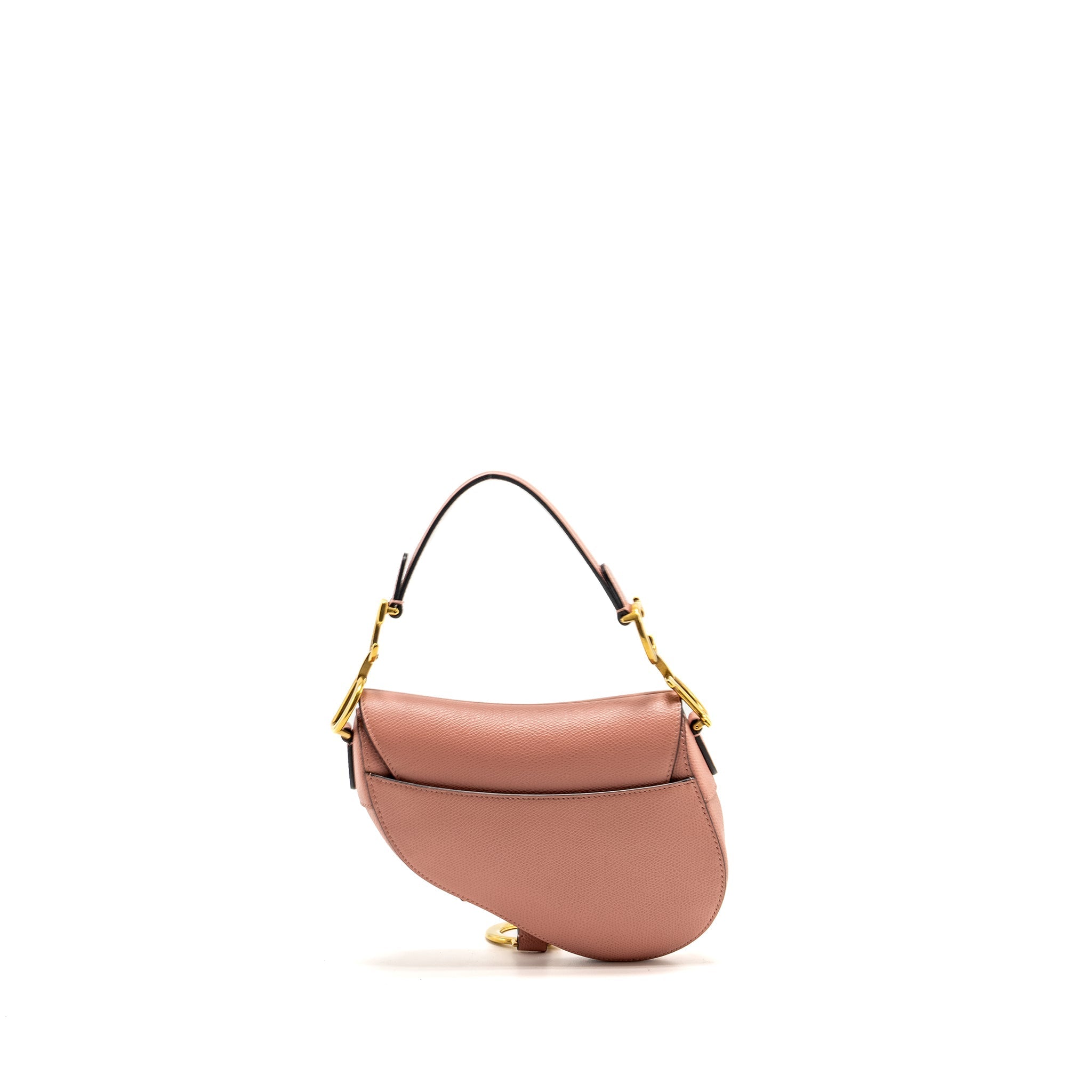 dior-mini-saddle-bag-grained-calfskin-pink-ghw-copy-1