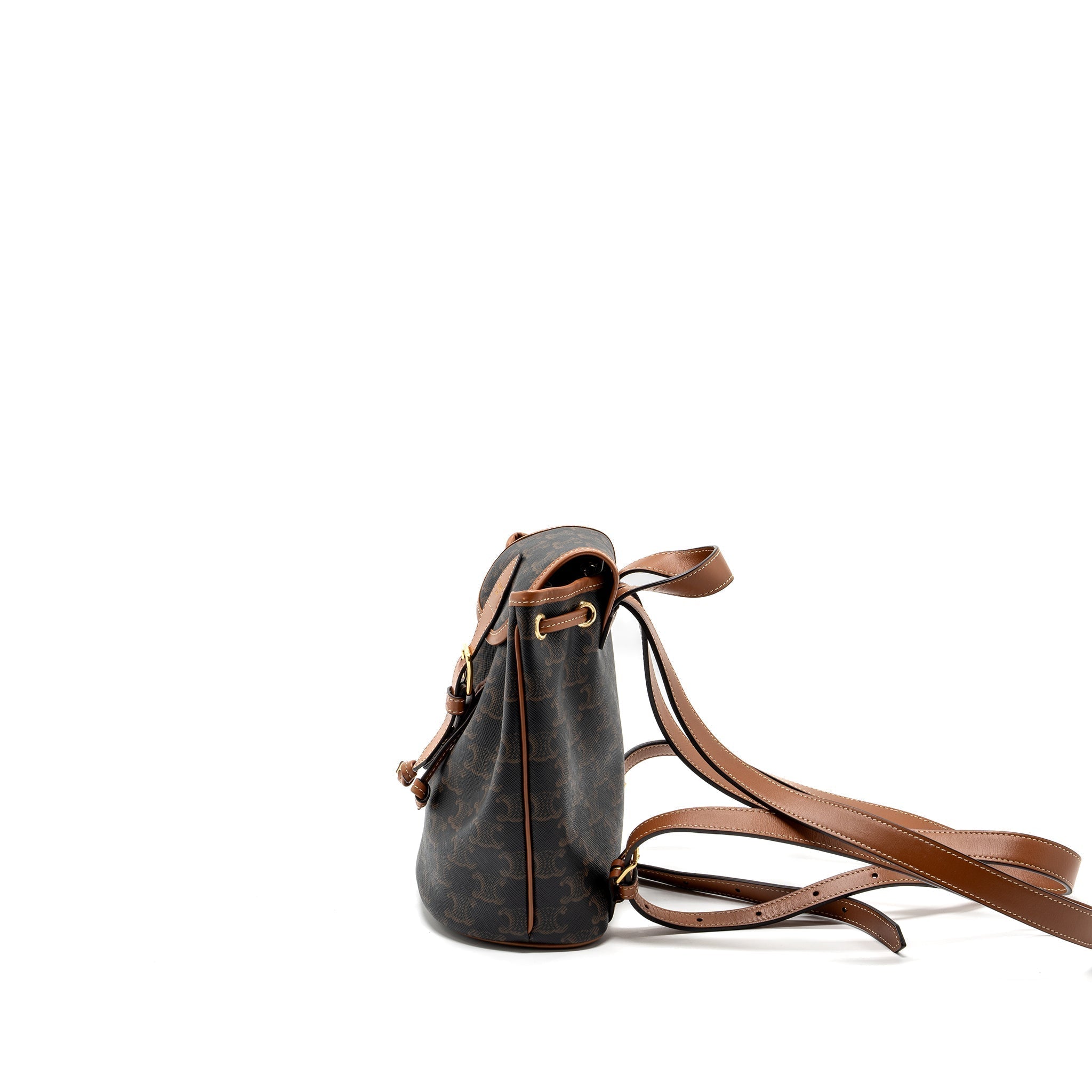celine-mini-backpack-folco-triomphe-canvas-calfskin-tan-ghw-1