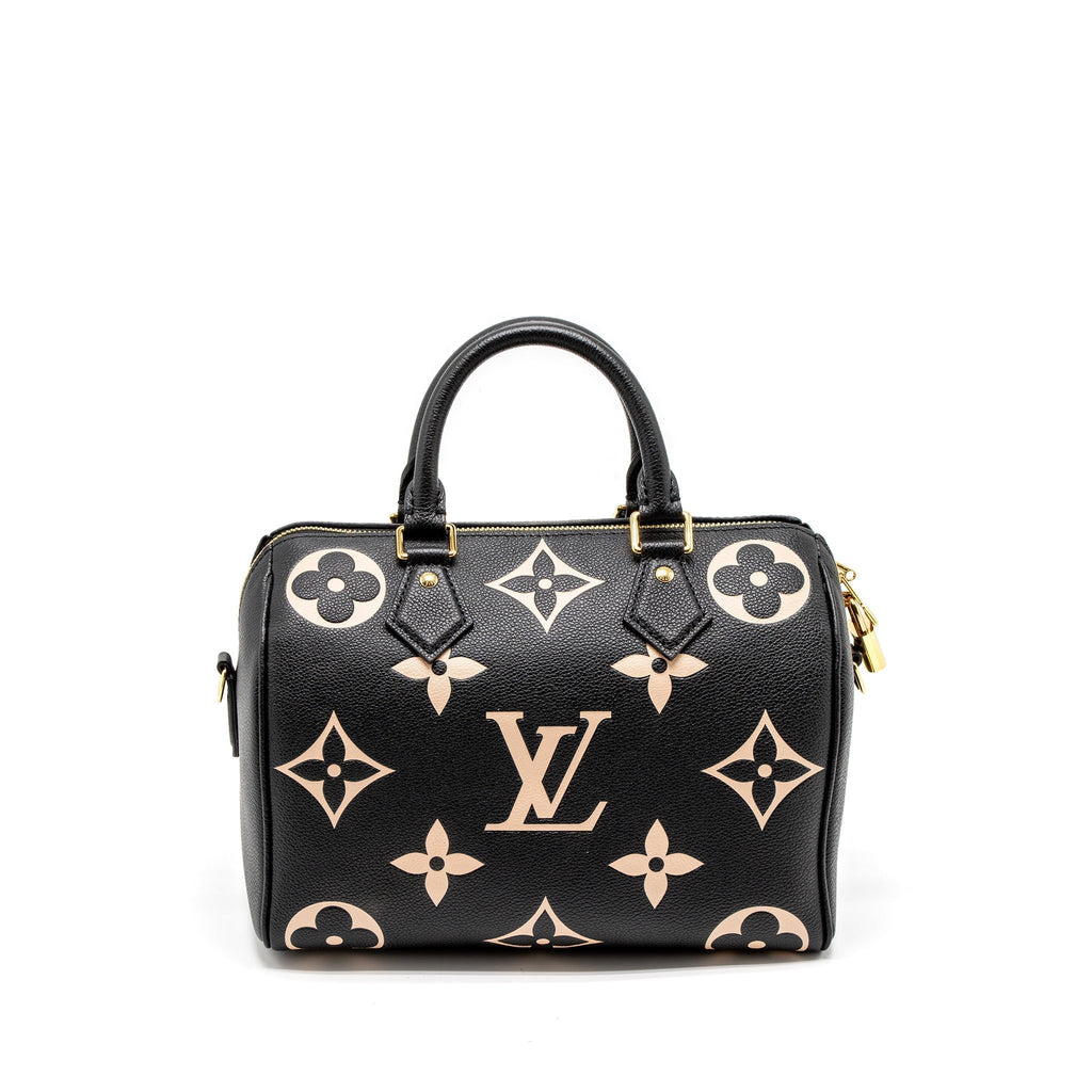 louis-vuitton-speedy-bandouliere-25-bicolour-monogram-empreinte-ghw-new-version