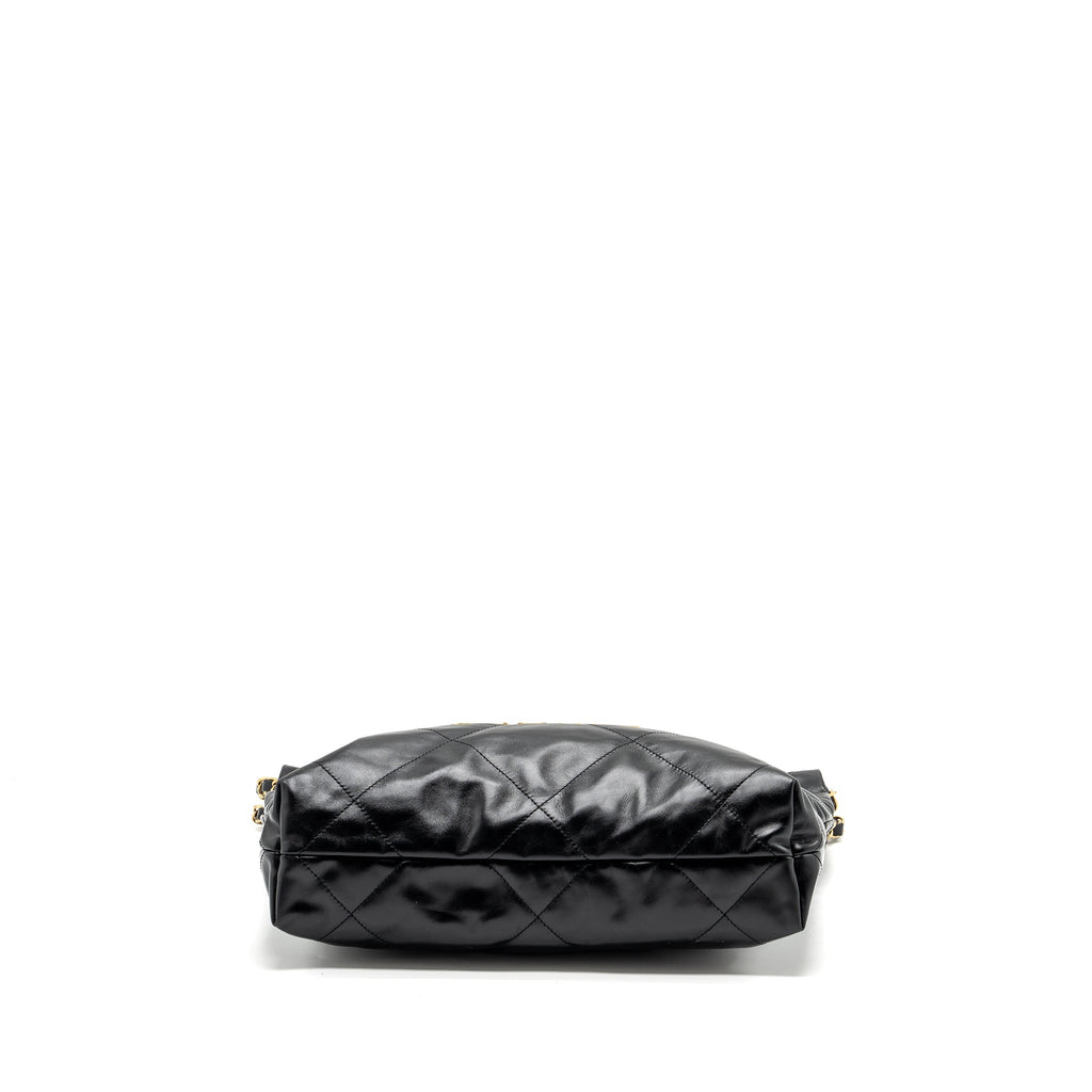 chanel-small-22-bag-gold-letter-shiny-calfskin-black-ghwmicrochip