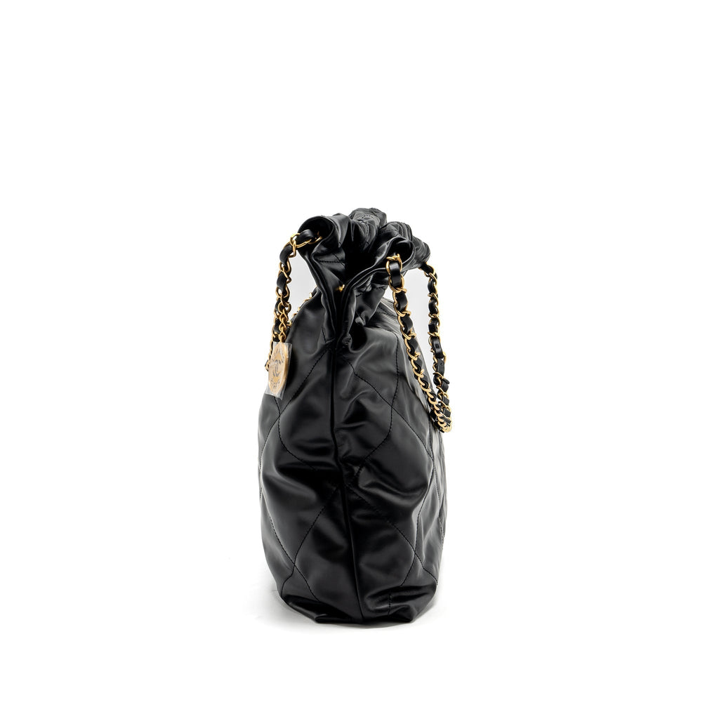 chanel-medium-22-bag-white-letter-calfskin-black-ghwmicrochip