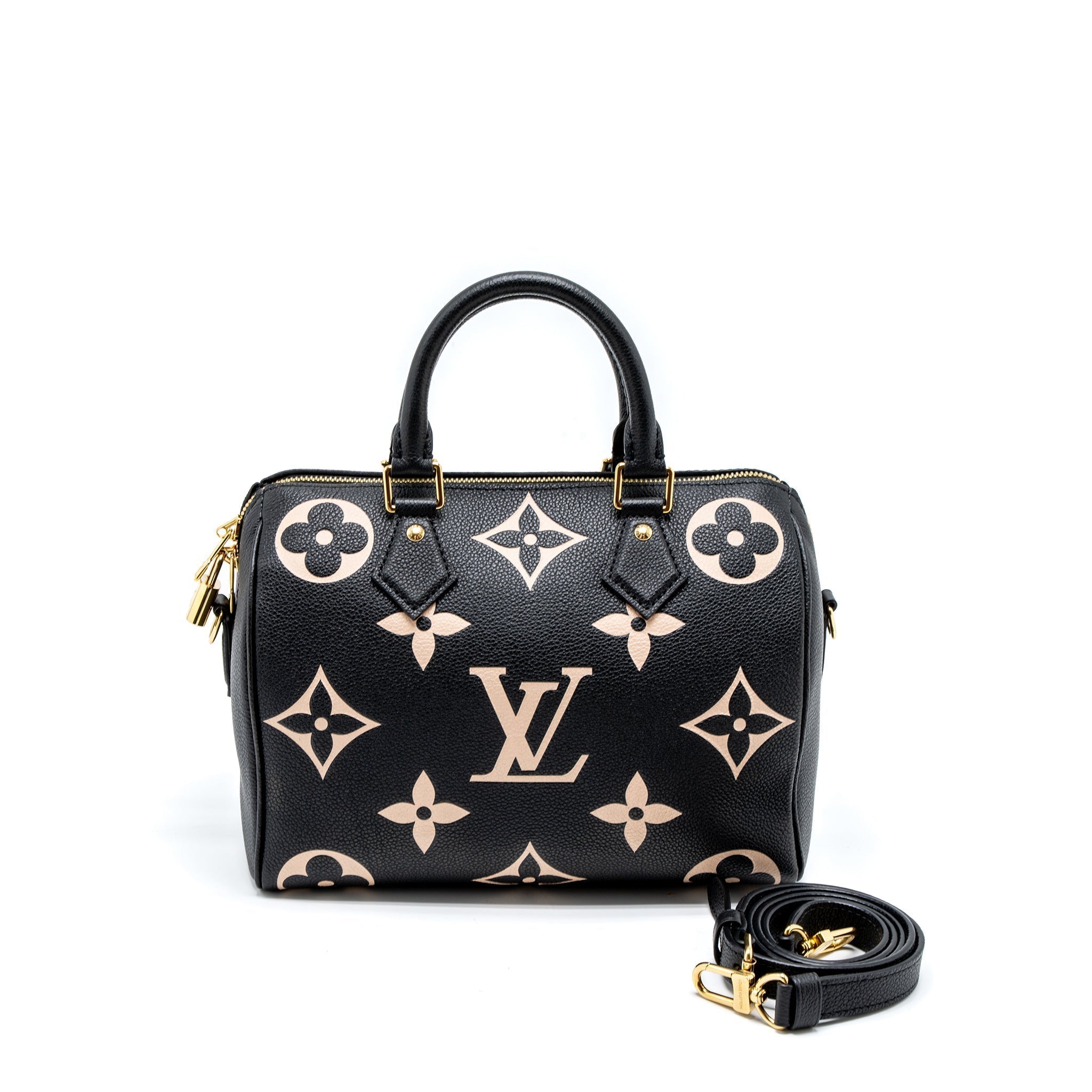 louis-vuitton-speedy-bandouliere-25-bicolour-monogram-empreinte-ghw-new-version