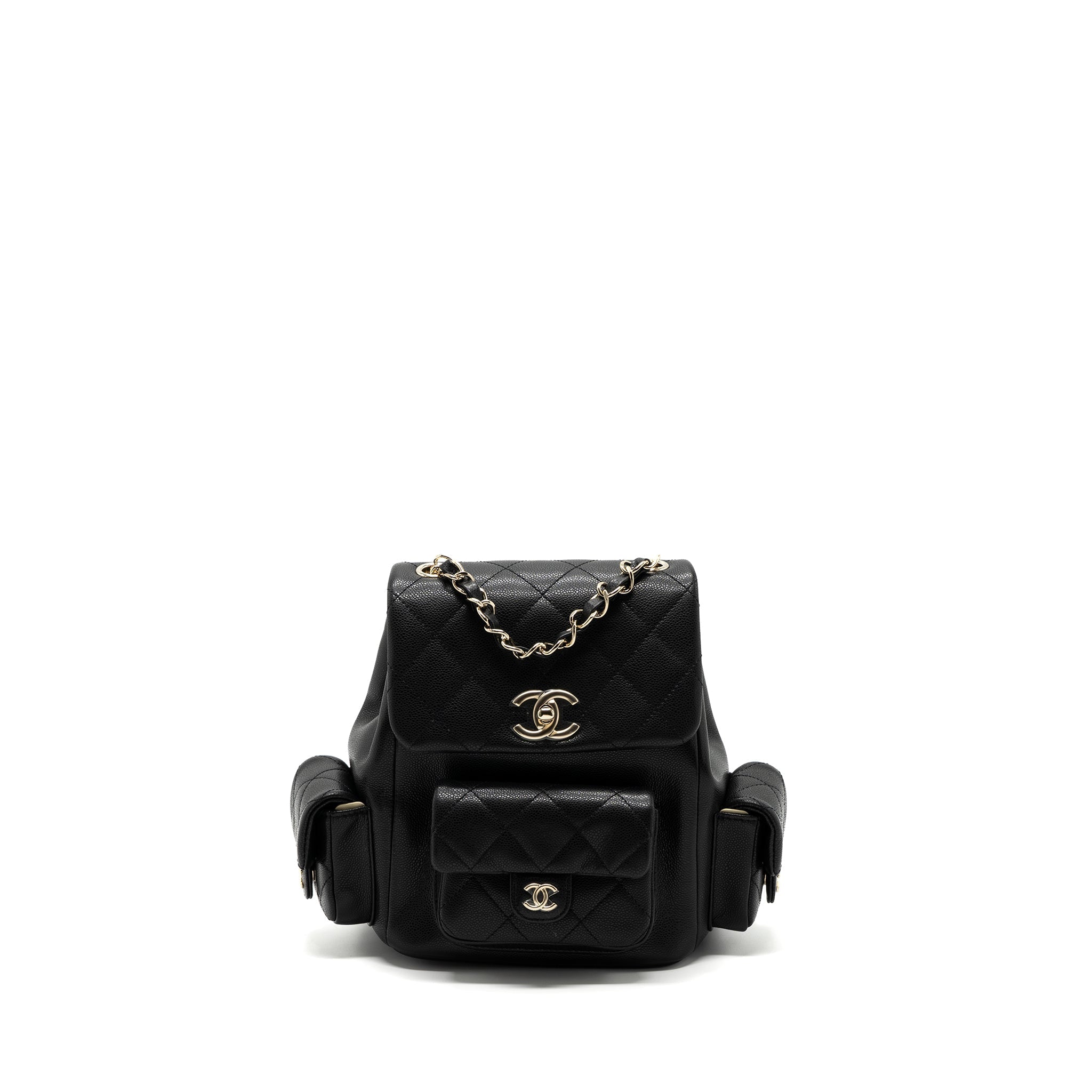 chanel-23k-triple-pocket-backpack-caviar-black-lghwmicrochip