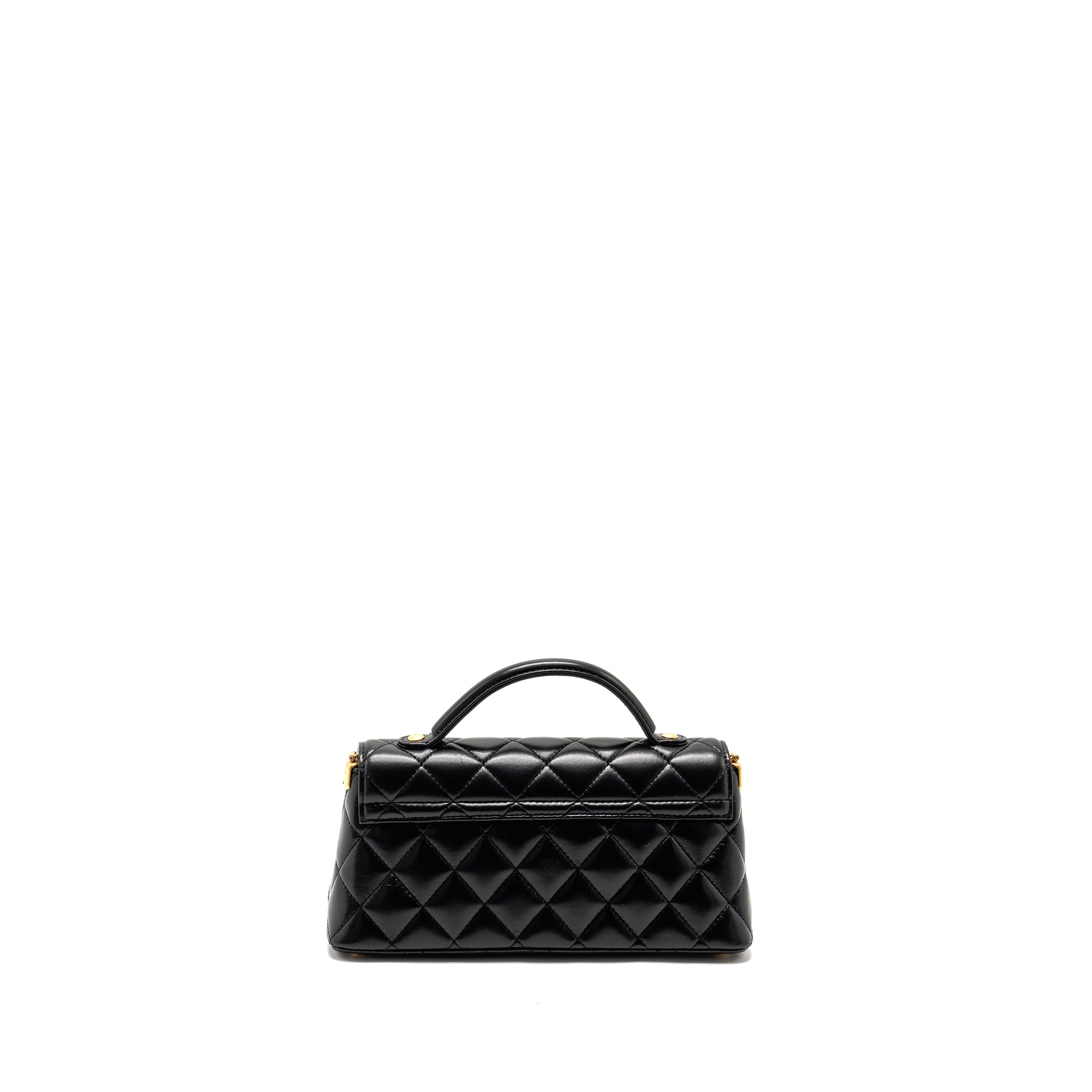 chanel-25p-top-handle-flap-bag-shiny-lambskin-black-ghwmicrochip-copy