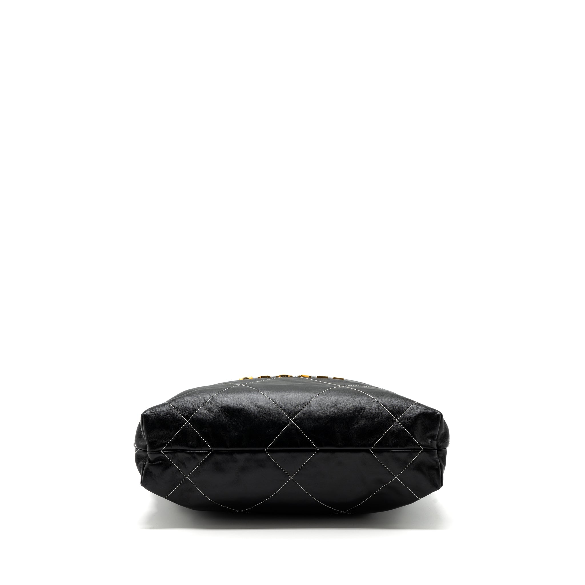 chanel-small-22-bag-gold-letter-shiny-calfskin-black-brushed-ghwmicrochip-1