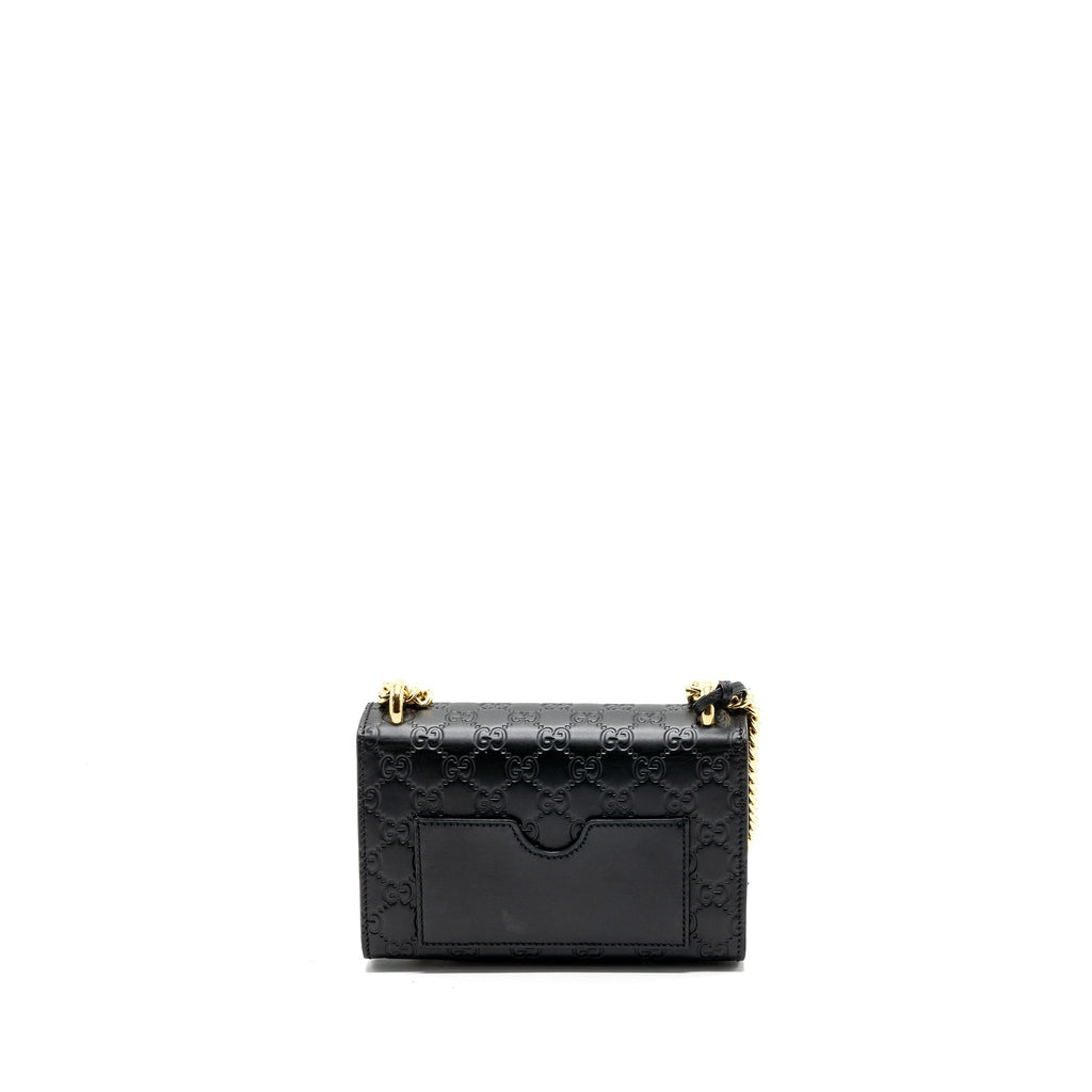 gucci-small-padlock-chain-bag-calfskin-black-ghw