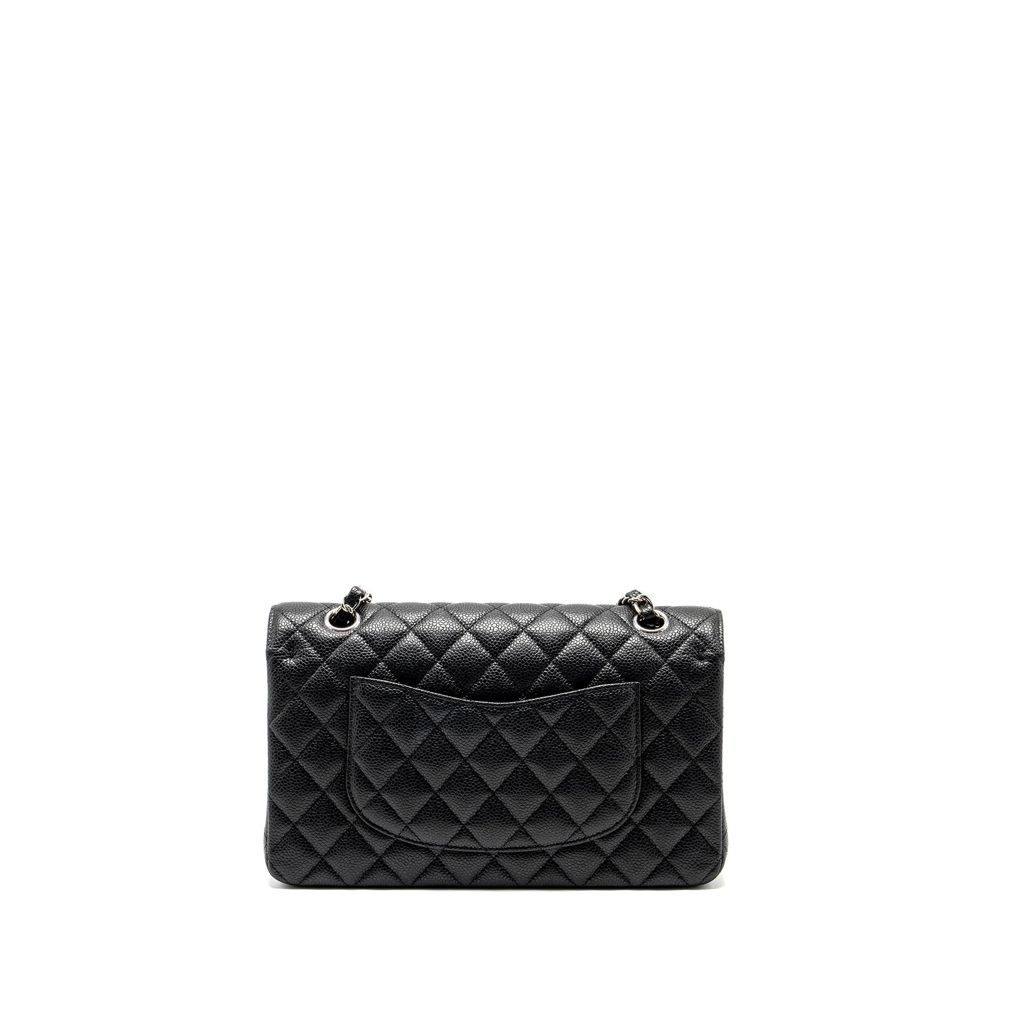 chanel-medium-classic-double-flap-bag-caviar-black-shw-10