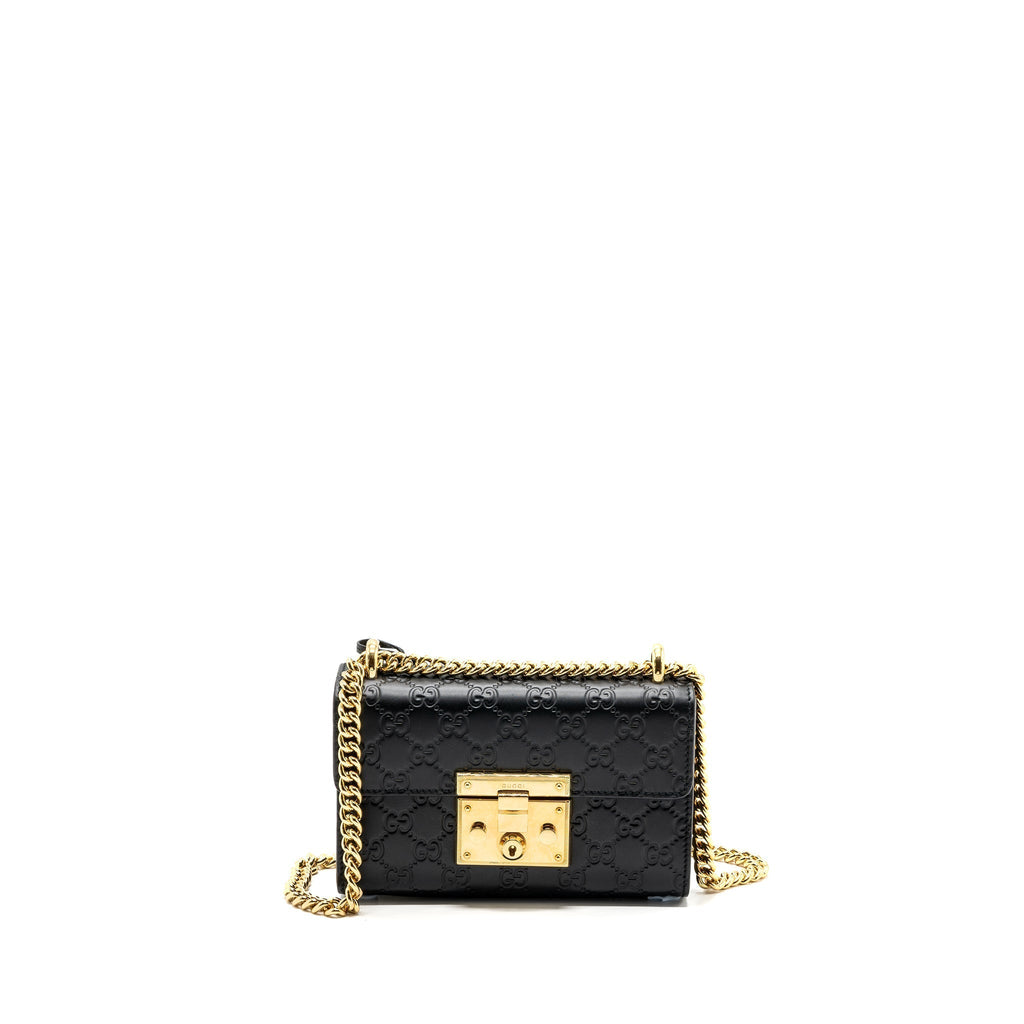 gucci-small-padlock-chain-bag-calfskin-black-ghw