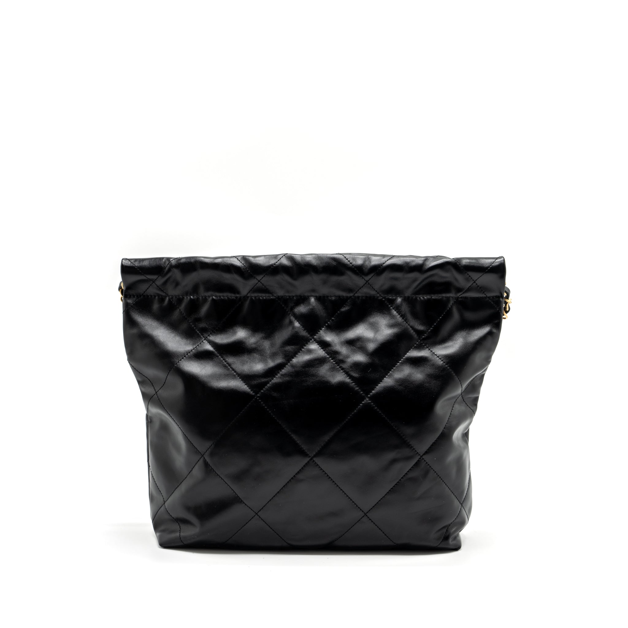 chanel-small-22-bag-gold-letter-shiny-calfskin-black-ghwmicrochip