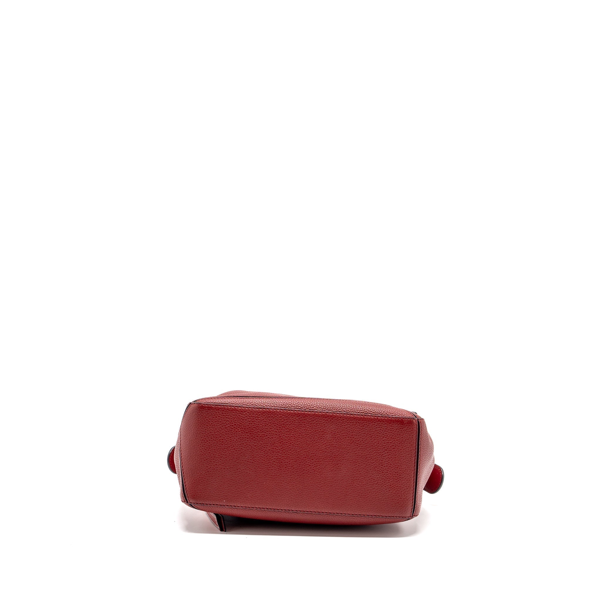 loewe-small-puzzle-grained-calfskin-red-ghw