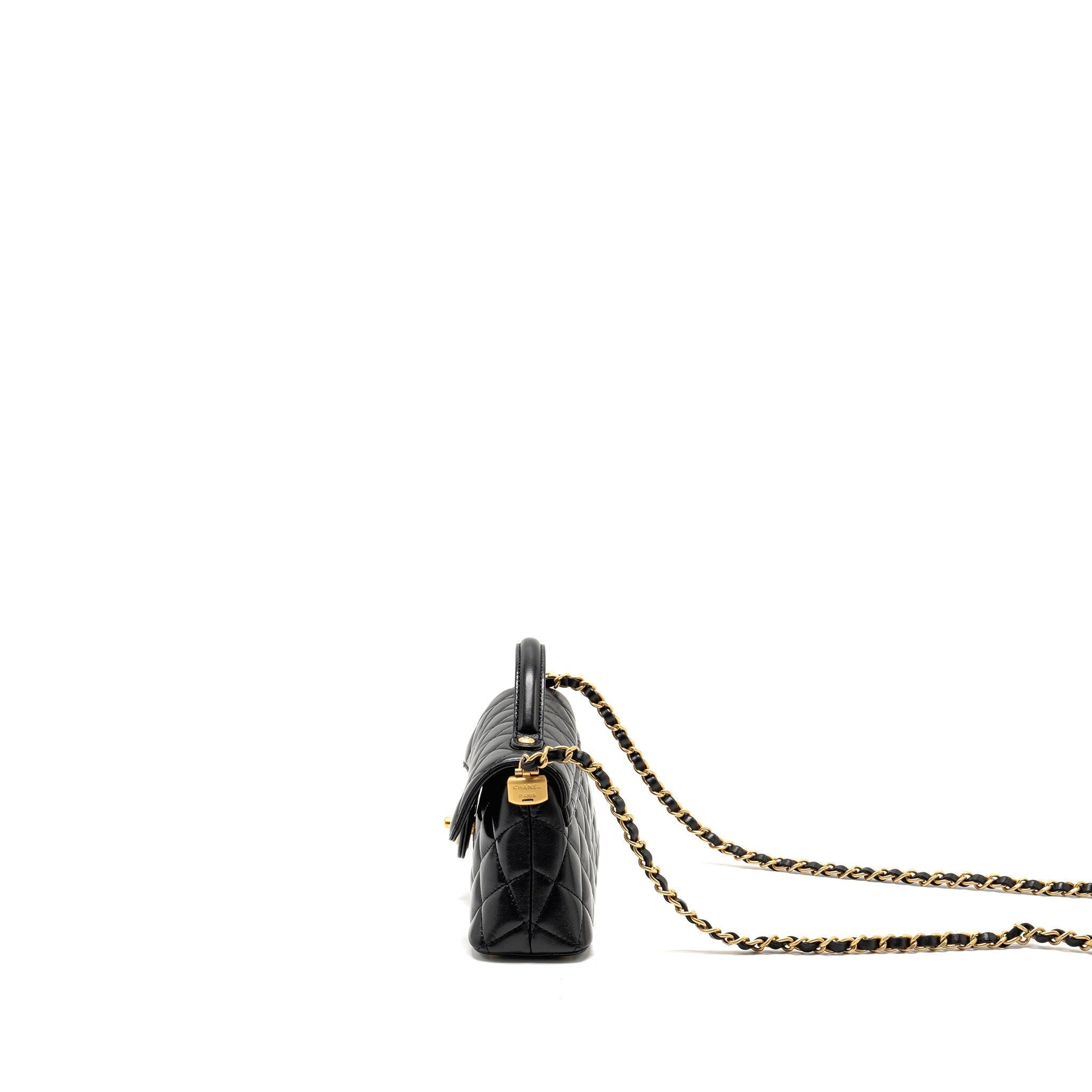 chanel-25p-top-handle-flap-bag-shiny-lambskin-black-ghwmicrochip-copy