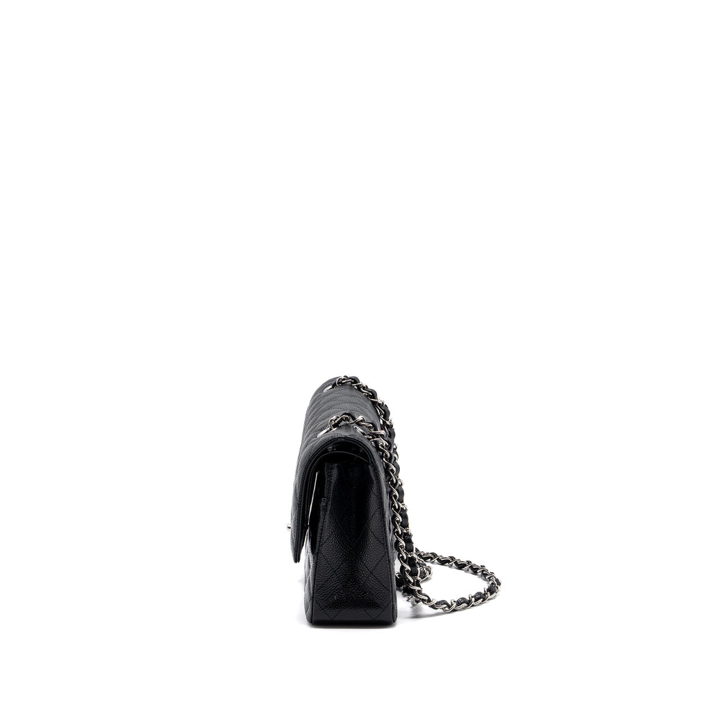 chanel-medium-classic-double-flap-bag-caviar-black-shw-microchip