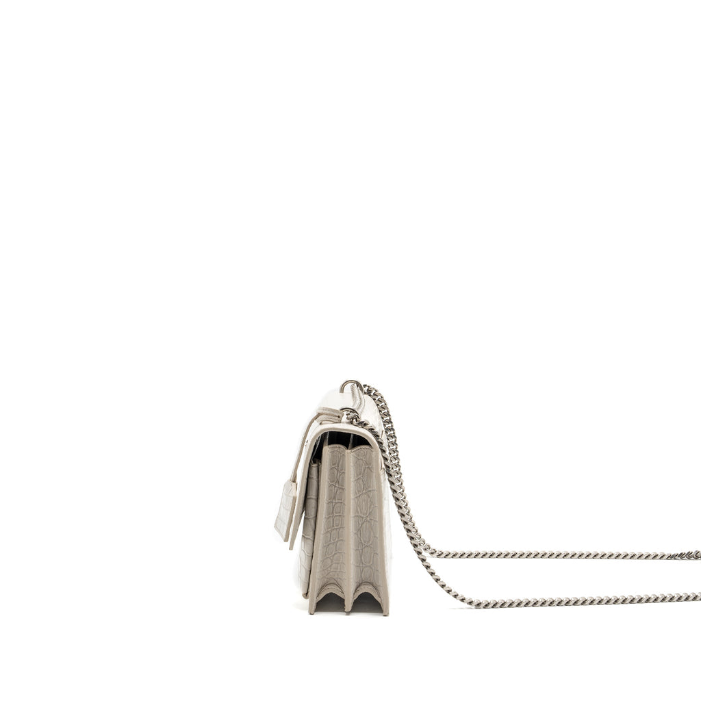 saint-laurent-ysl-sunset-bag-crocodile-embossed-white-shw