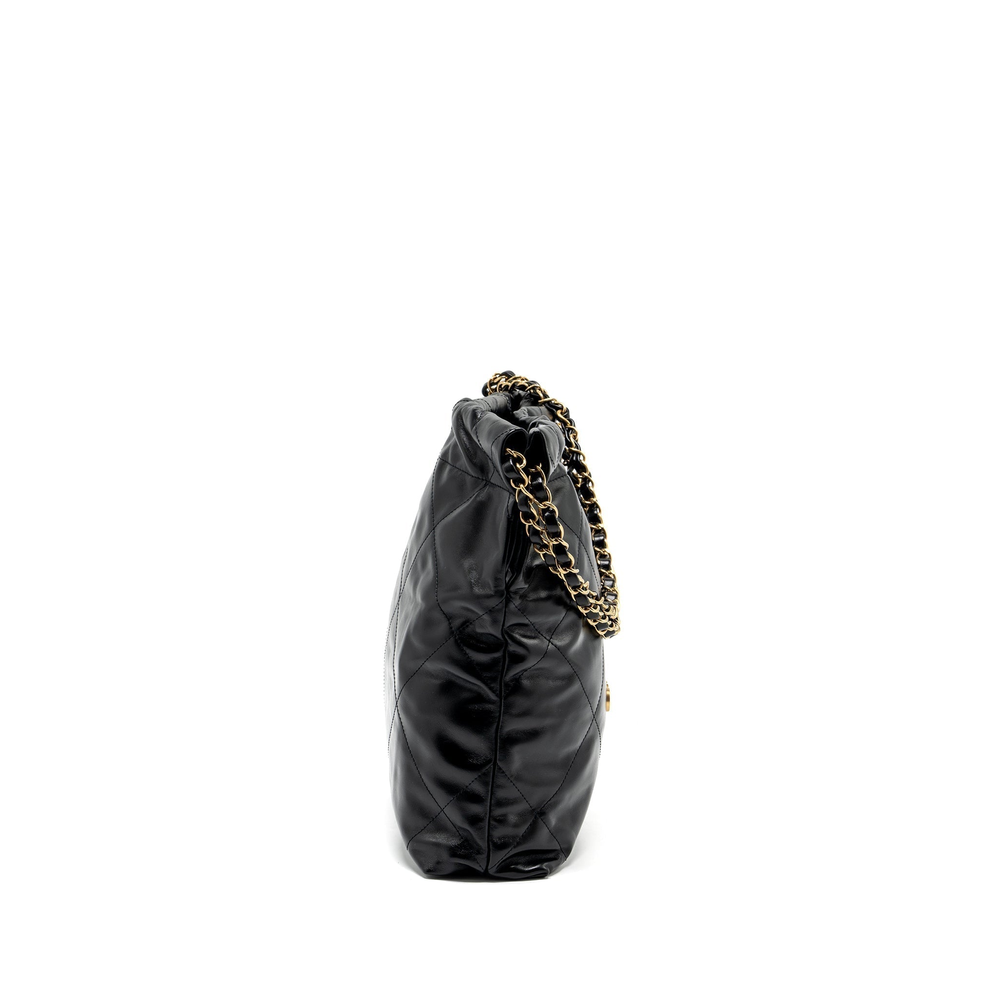chanel-small-22-bag-gold-letter-shiny-calfskin-black-ghw-microchip-copy