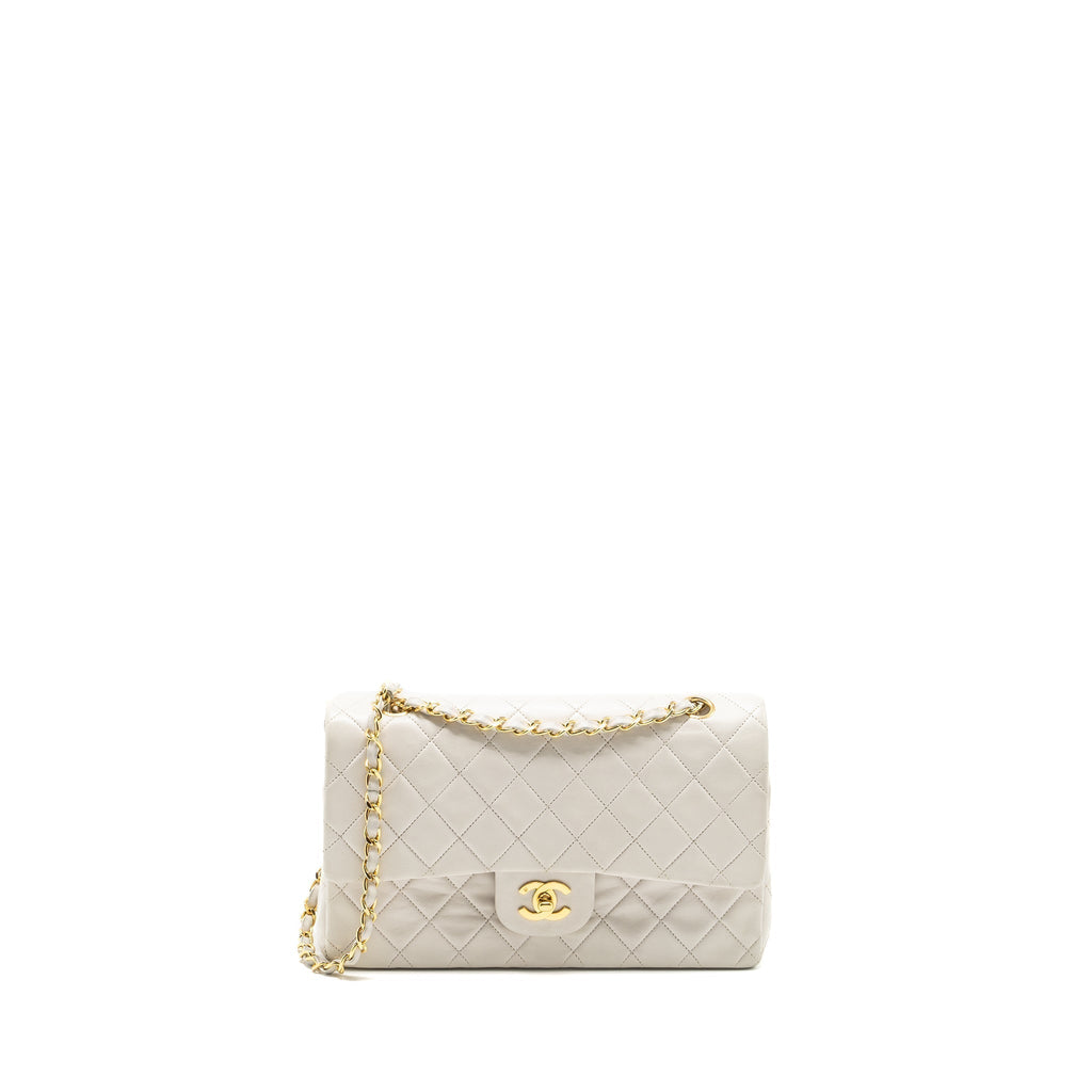 chanel-vintage-medium-classic-double-flap-bag-lambskin-white-ghw