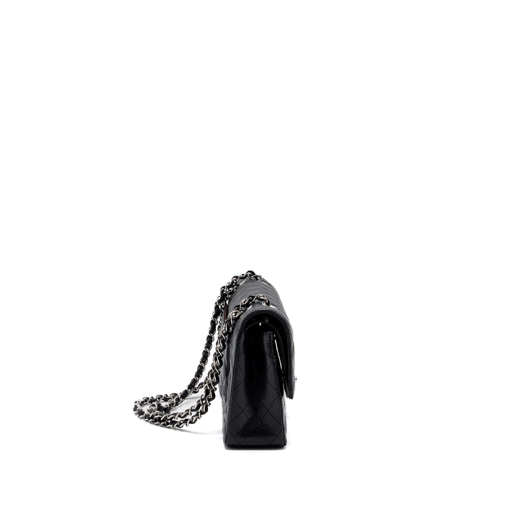 chanel-medium-classic-double-flap-bag-caviar-black-shw-microchip