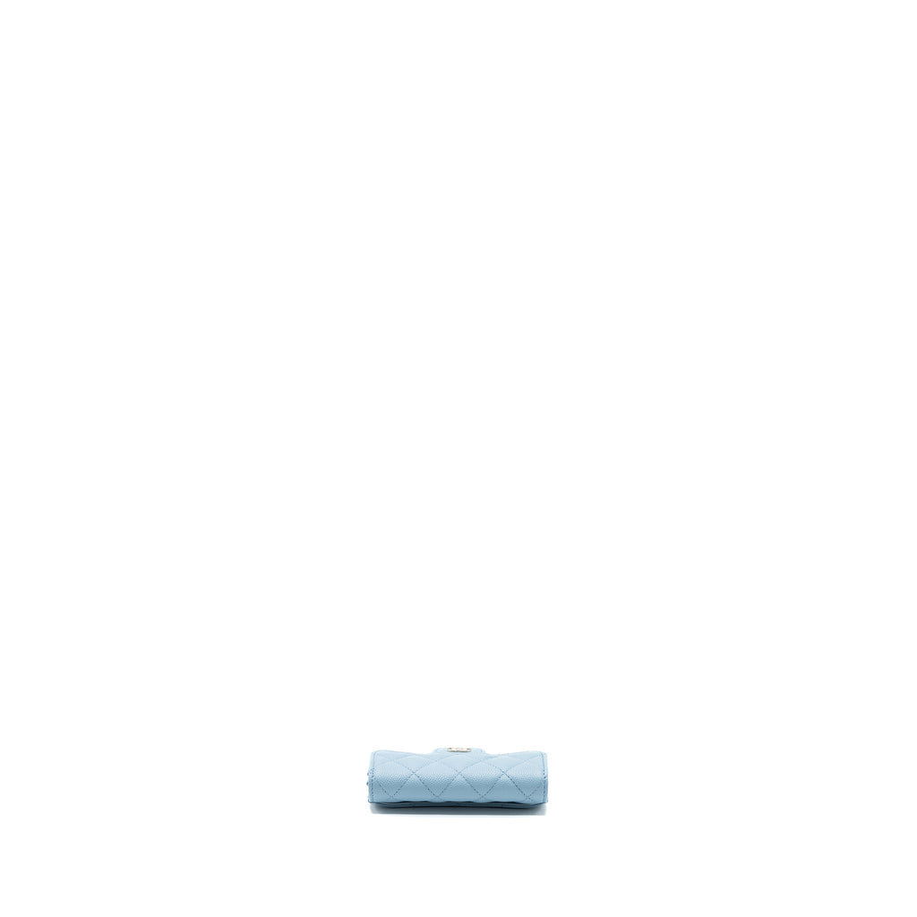 chanel-classic-flap-card-holder-caviar-blue-lghw