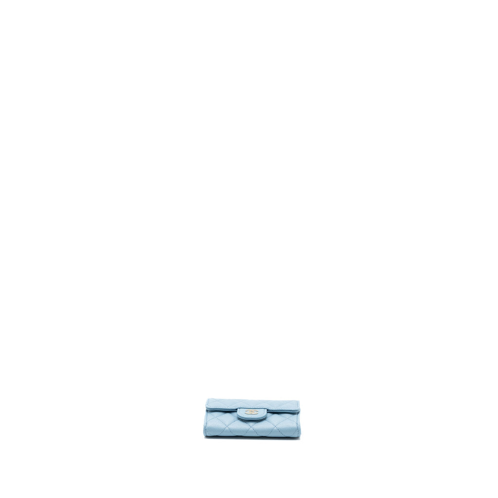 chanel-classic-flap-card-holder-caviar-blue-lghw