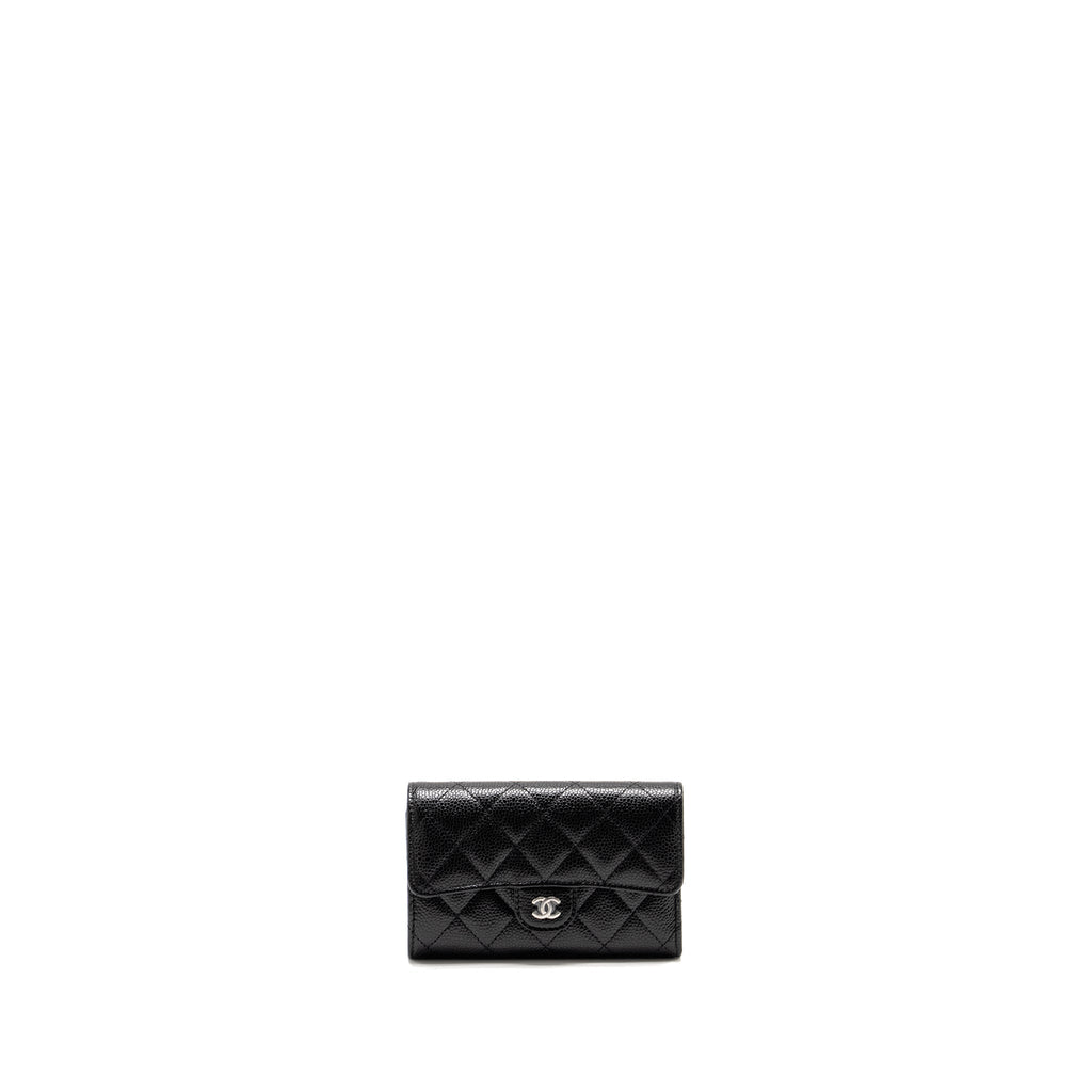chanel-classic-flap-wallet-caviar-black-shw