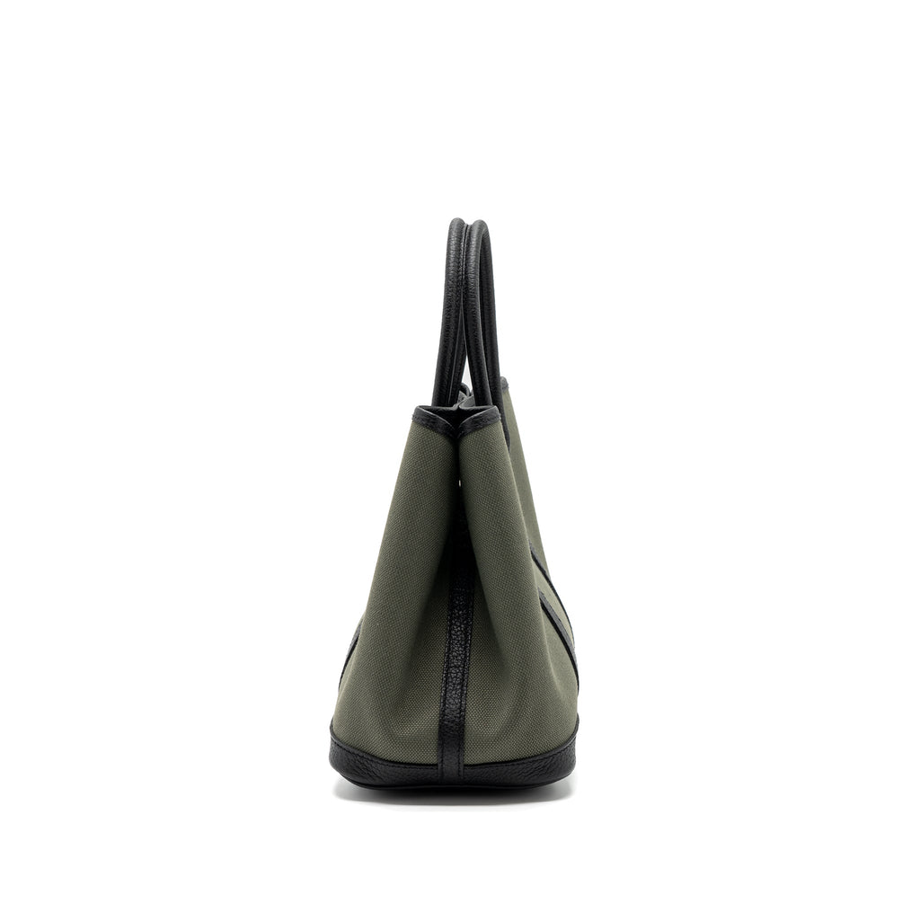 hermes-garden-party-30-canvas-negonda-leather-vert-de-cris-black-shw-stamp-u