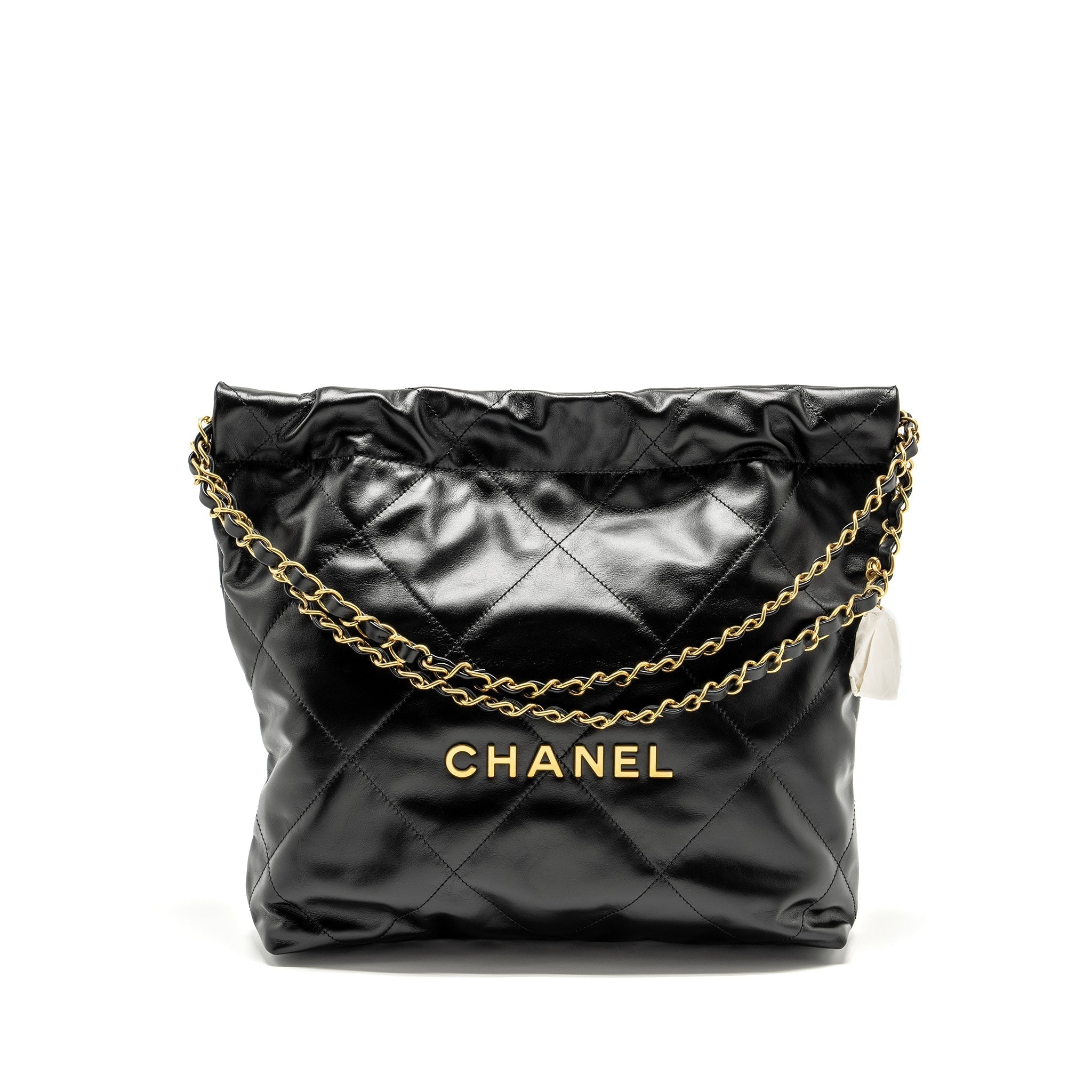 chanel-small-22-bag-shiny-calfskin-black-ghw-microchip-copy-1