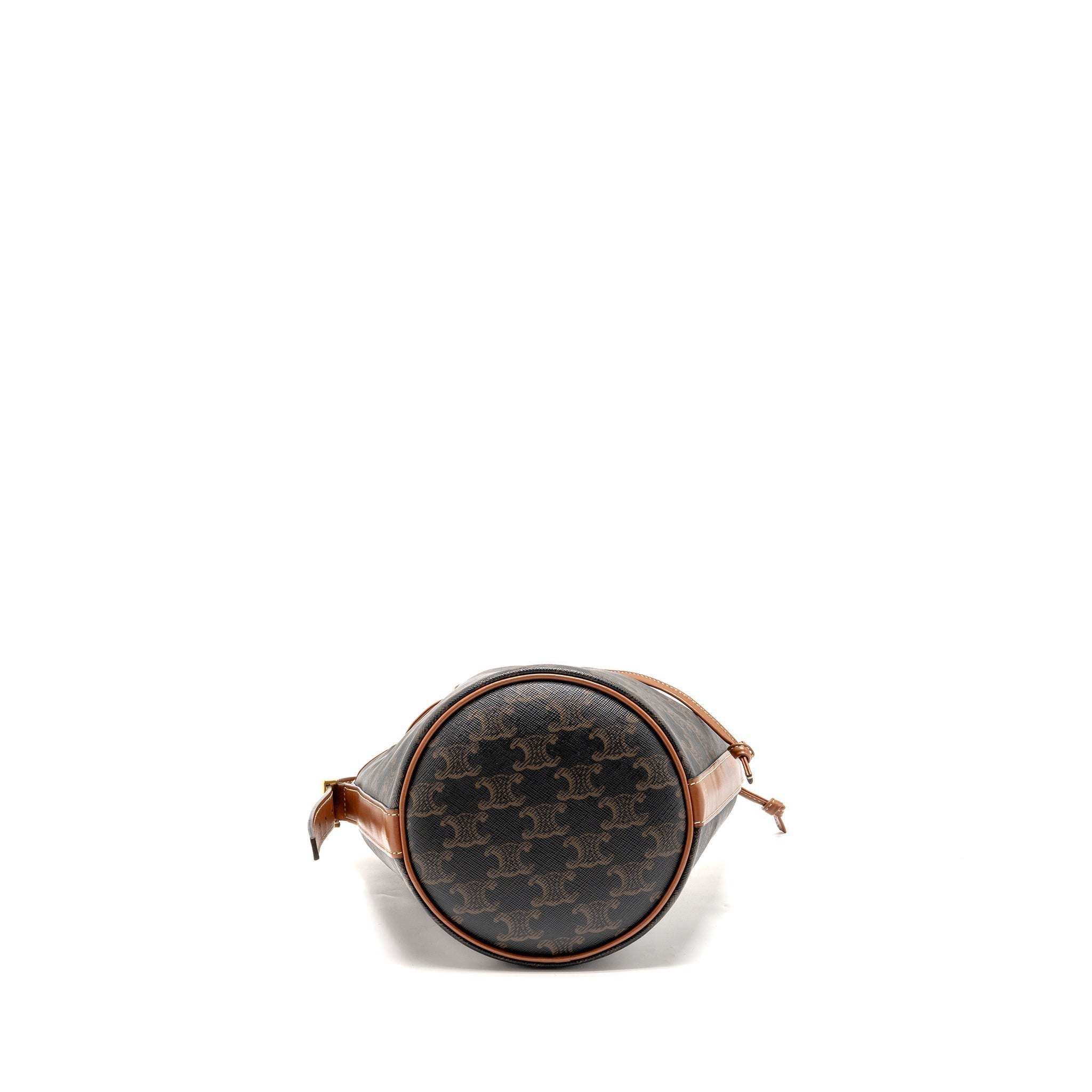 celine-small-drawstring-bag-triomphe-canvas-calfskin-tan-ghw