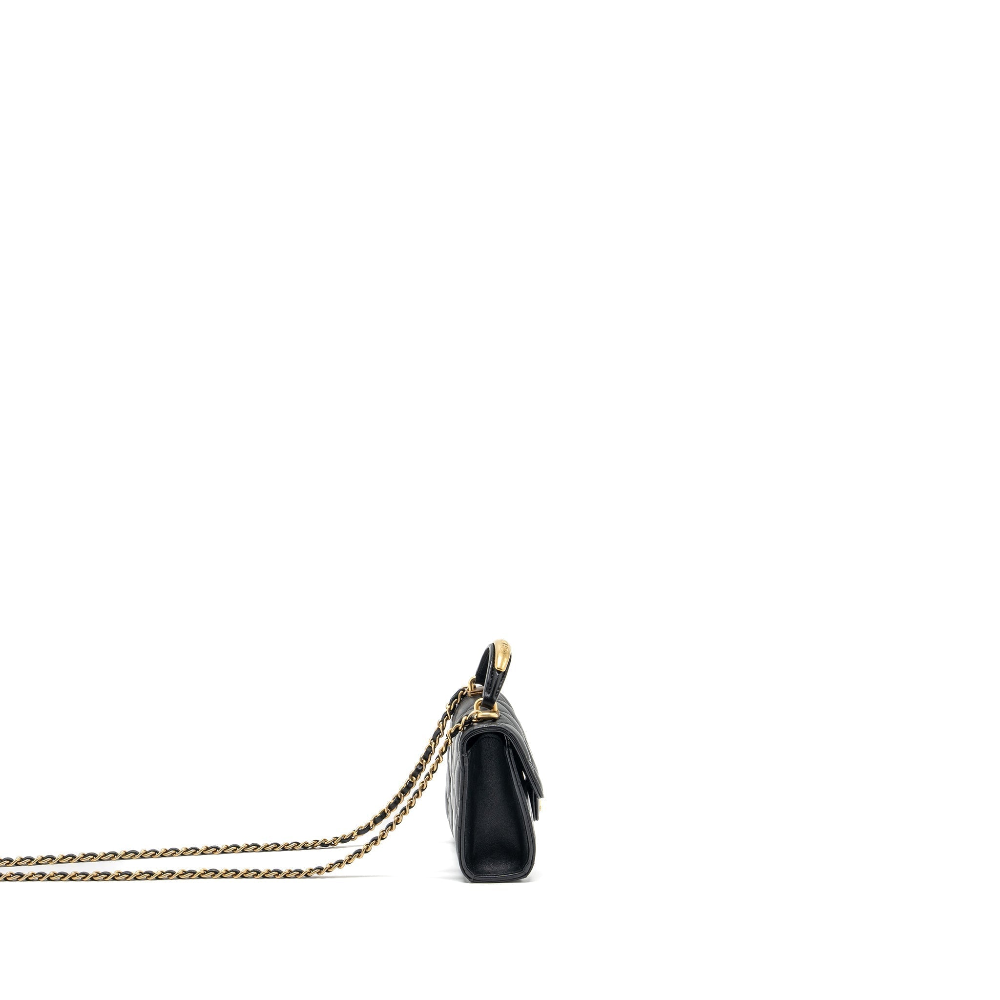 chanel-22b-top-handle-mini-flap-clutch-black-lambskin-ghw-microchip
