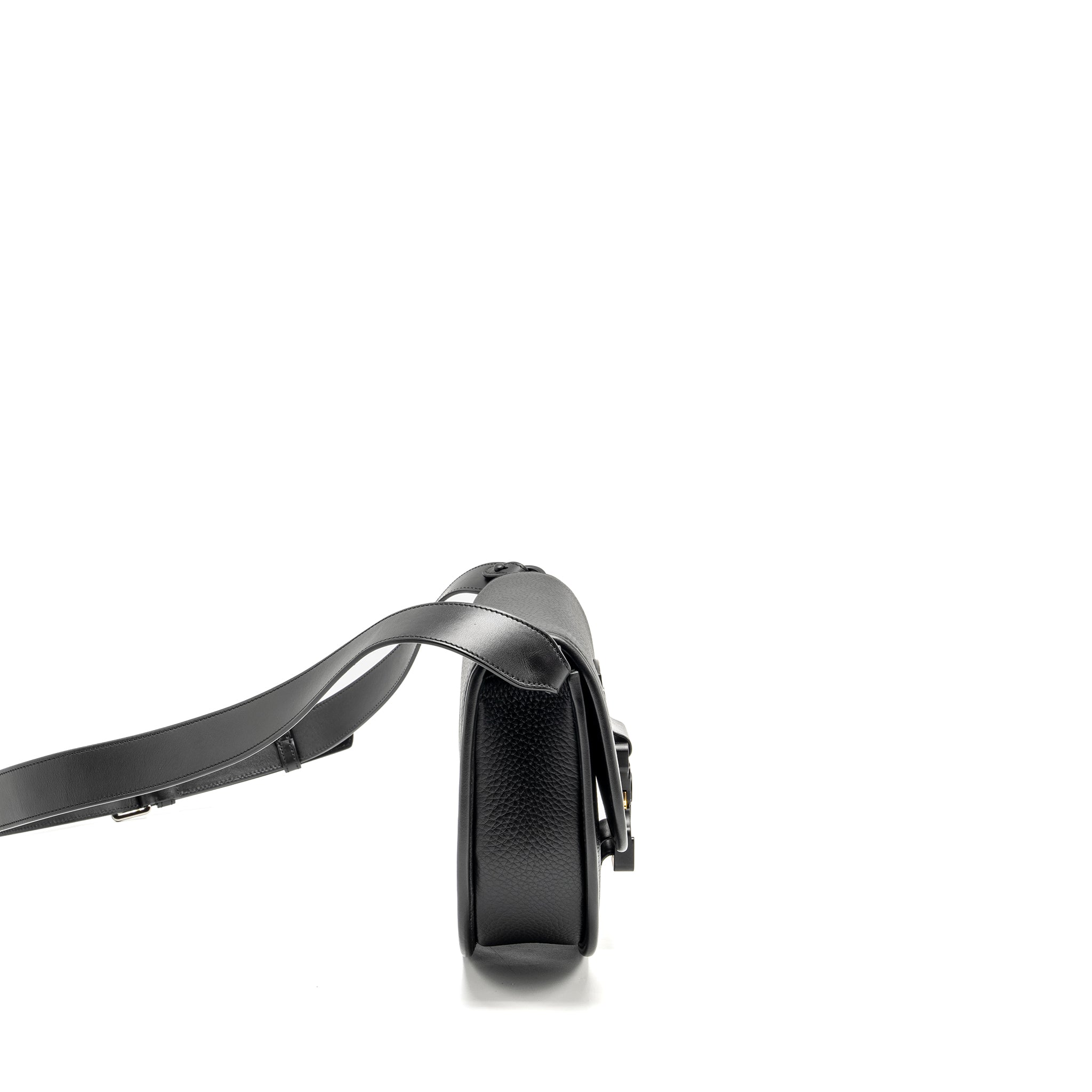dior-large-gallop-bag-with-strap-grained-smooth-calfskin-black-silver-gold-hardware