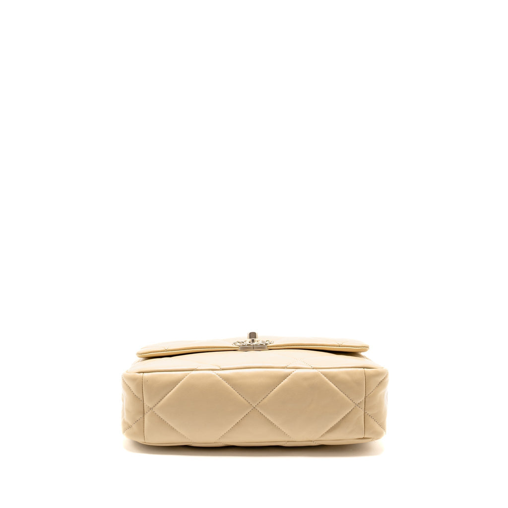 chanel-large-19-bag-lambskin-light-beige-multicolour-hardware-microchip-copy