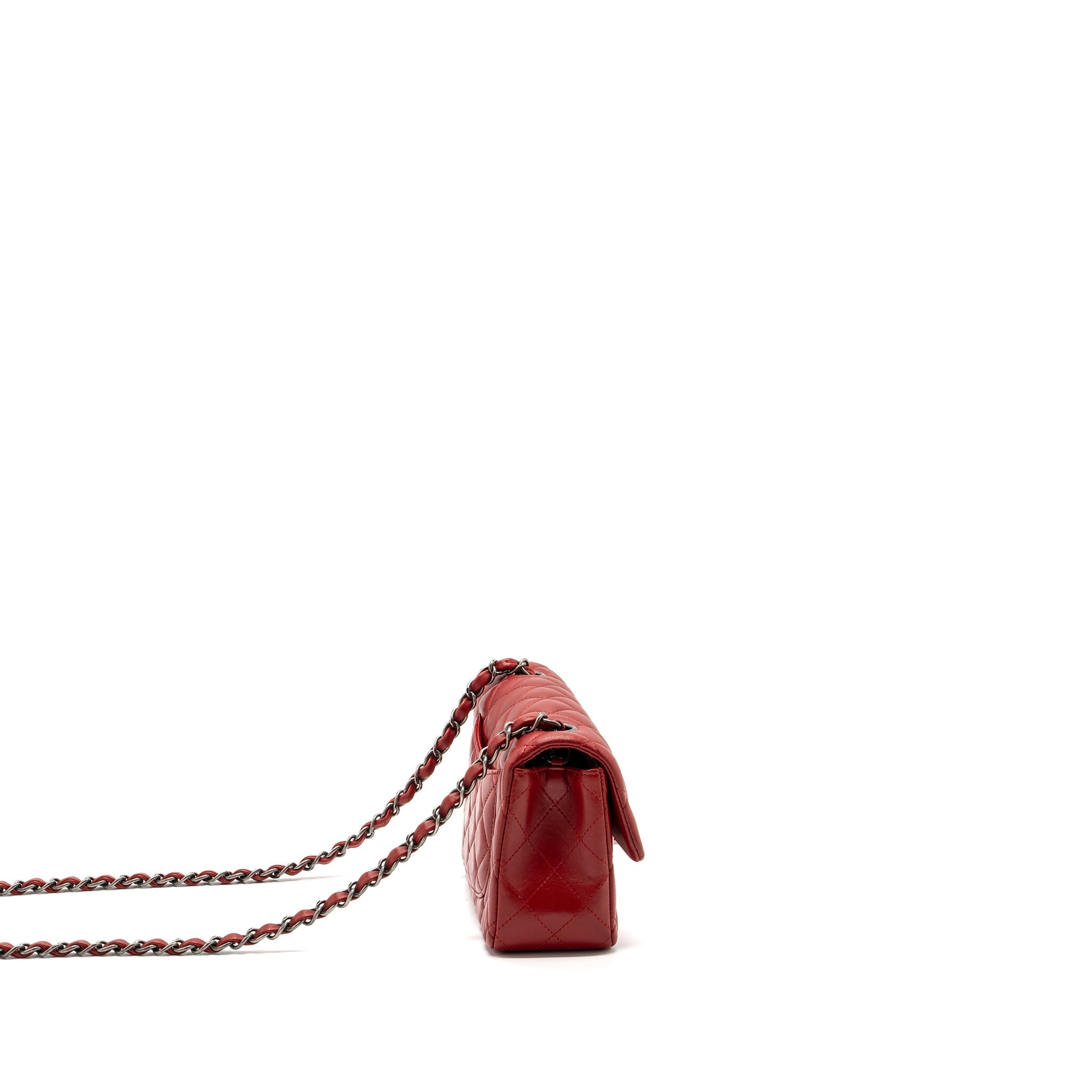 chanel-classic-mini-rectangular-flap-bag-lambskin-red-ruthenium-hardware