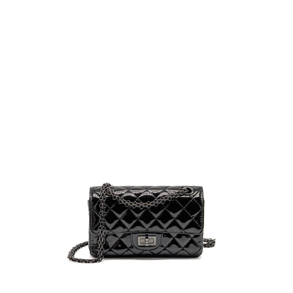 chanel-mini-2-55-reissue-patent-so-black-copy