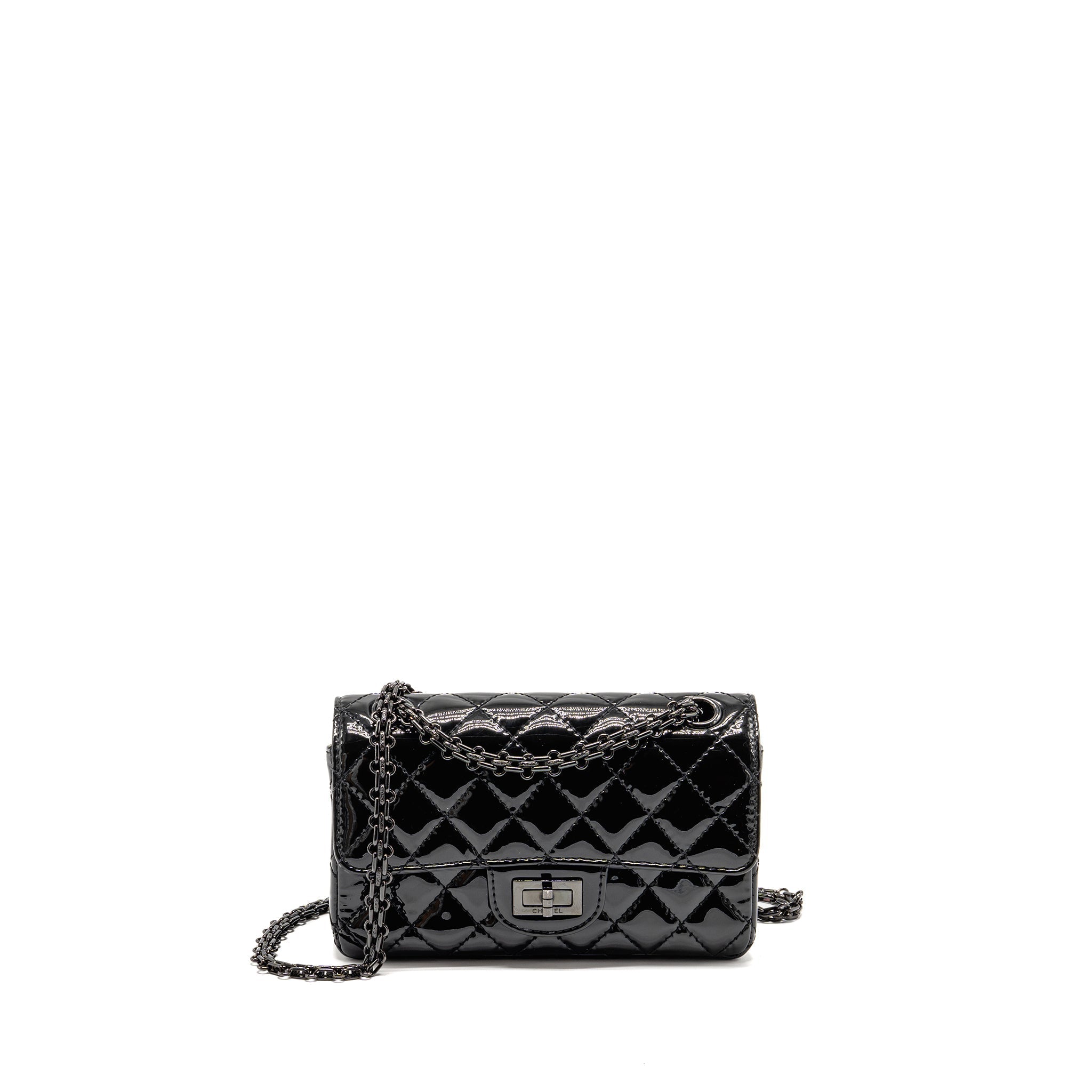 chanel-mini-2-55-reissue-patent-so-black-copy