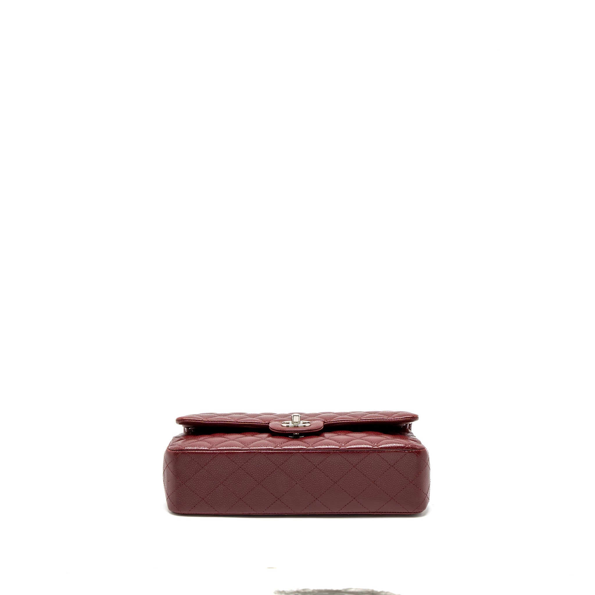 chanel-medium-classic-double-flap-bag-caviar-dark-red-shw