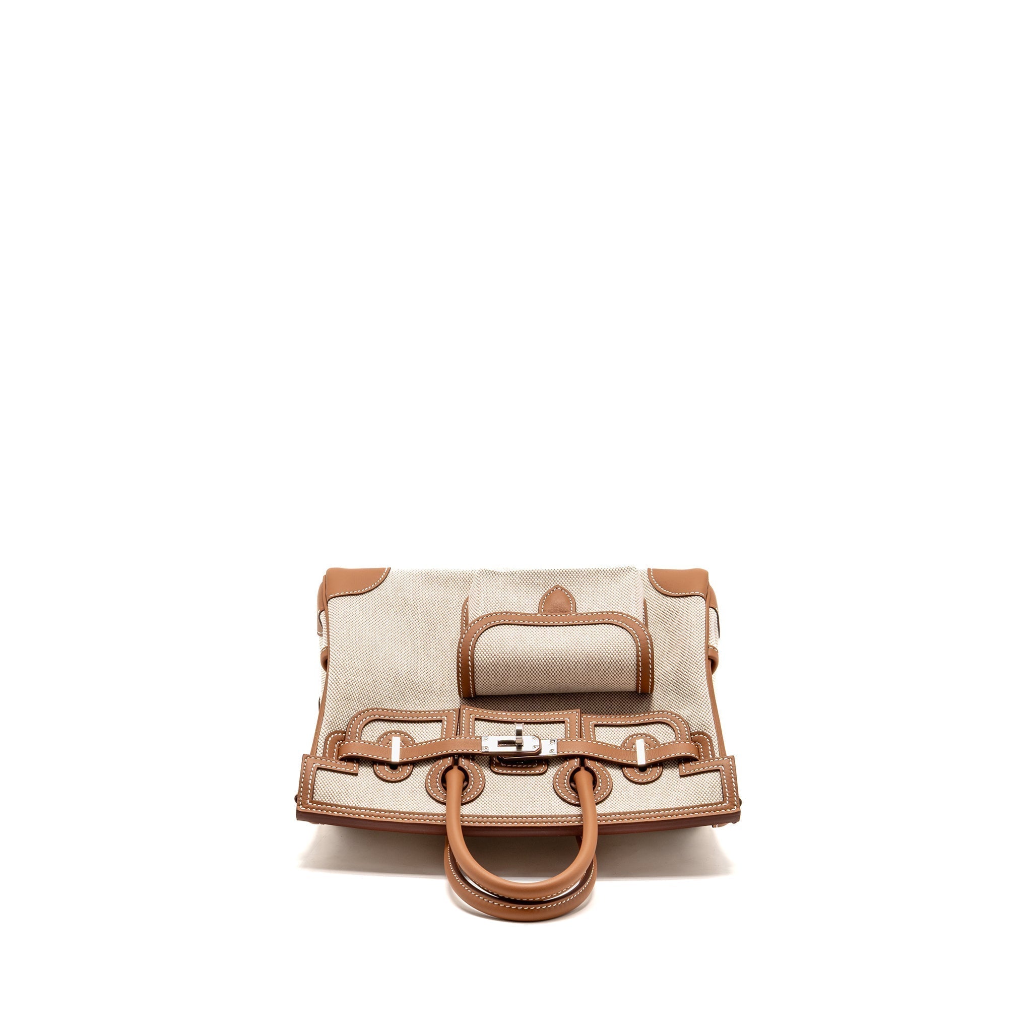 hermes-birkin-25-cargo-toile-h-swift-ecru-beige-gold-shw-stamp-k