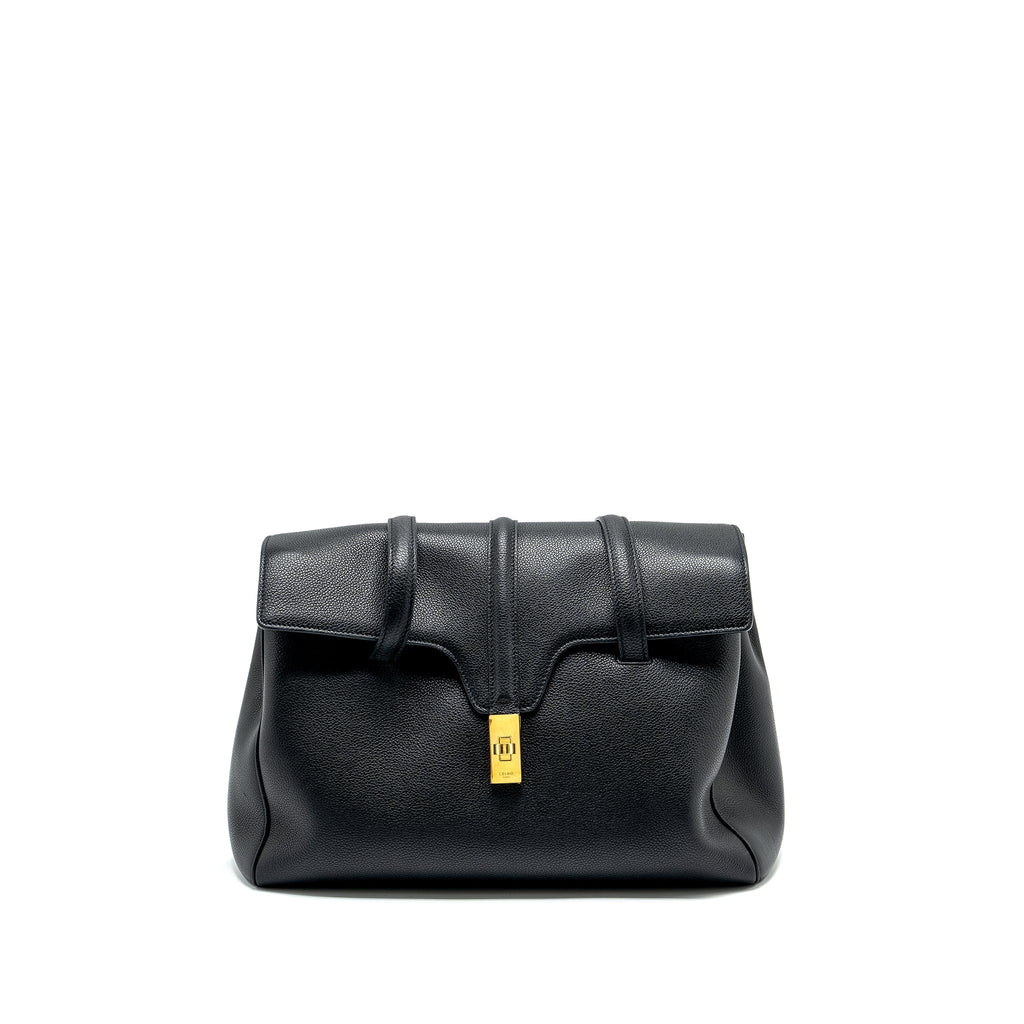celine-medium-soft-16-bag-grained-calfskin-black-ghw
