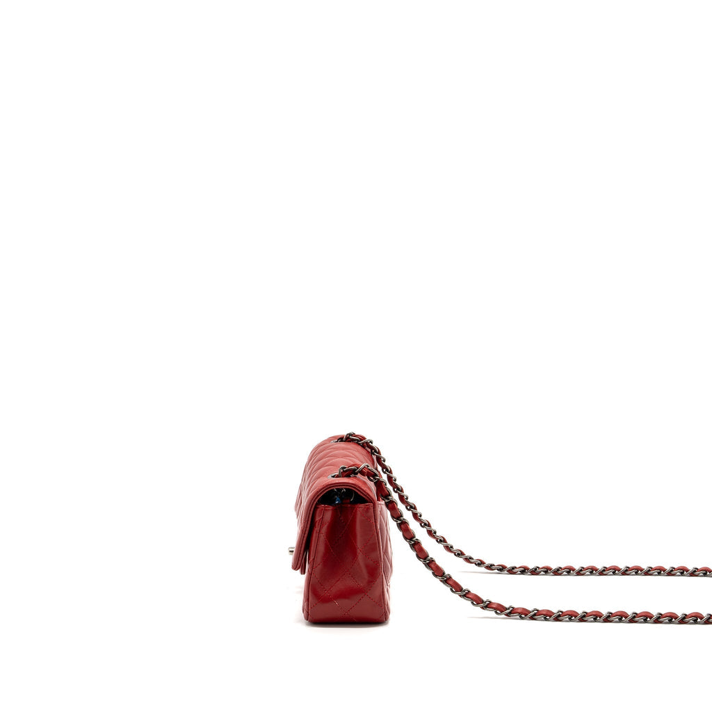 chanel-classic-mini-rectangular-flap-bag-lambskin-red-ruthenium-hardware