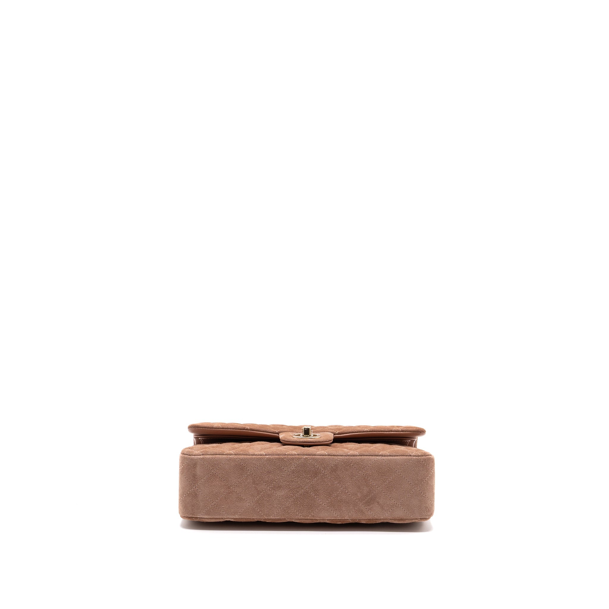 chanel-medium-classic-double-flap-bag-suede-leather-light-brown-lghw-microchip