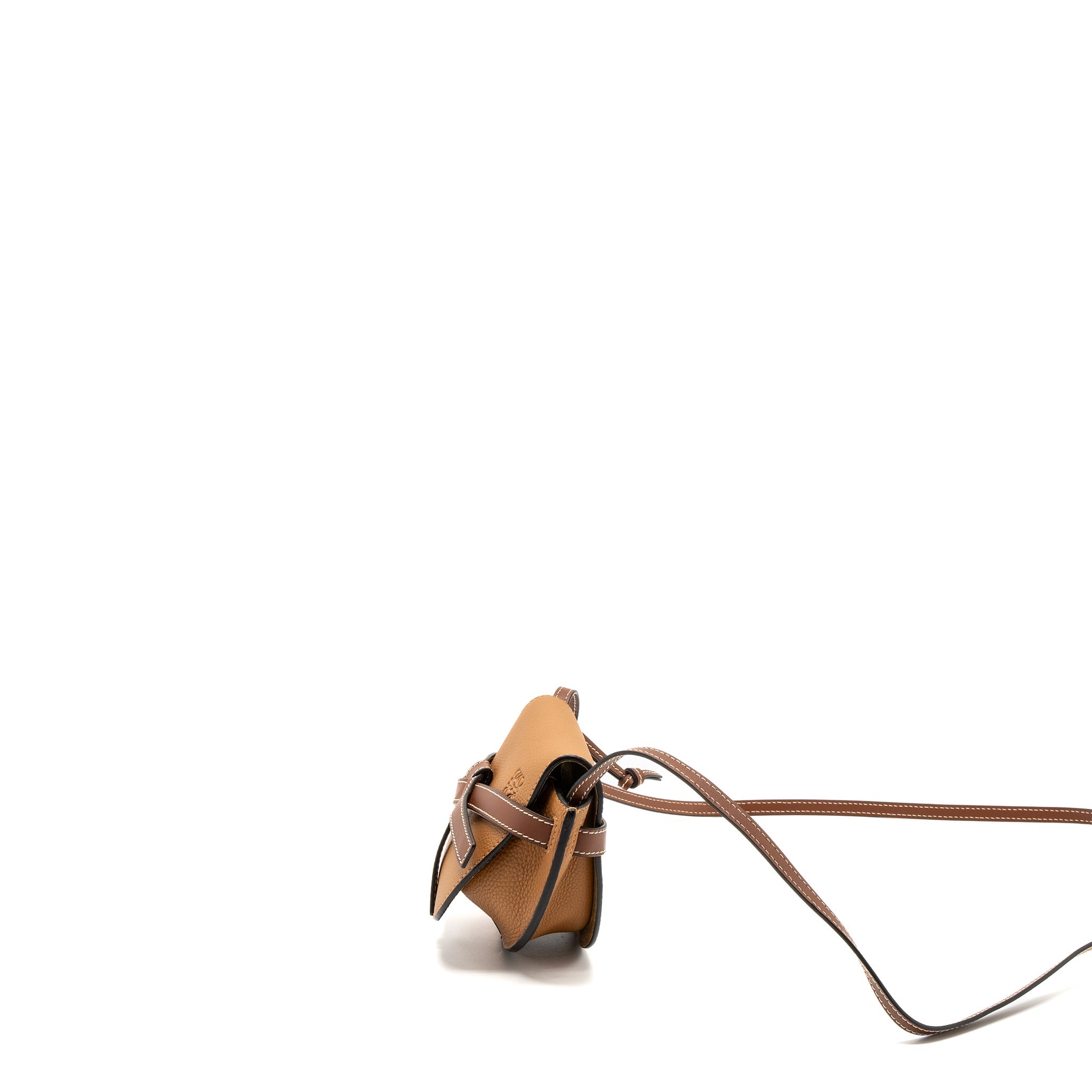 loewe-mini-gate-grained-calfskin-brown-ghw